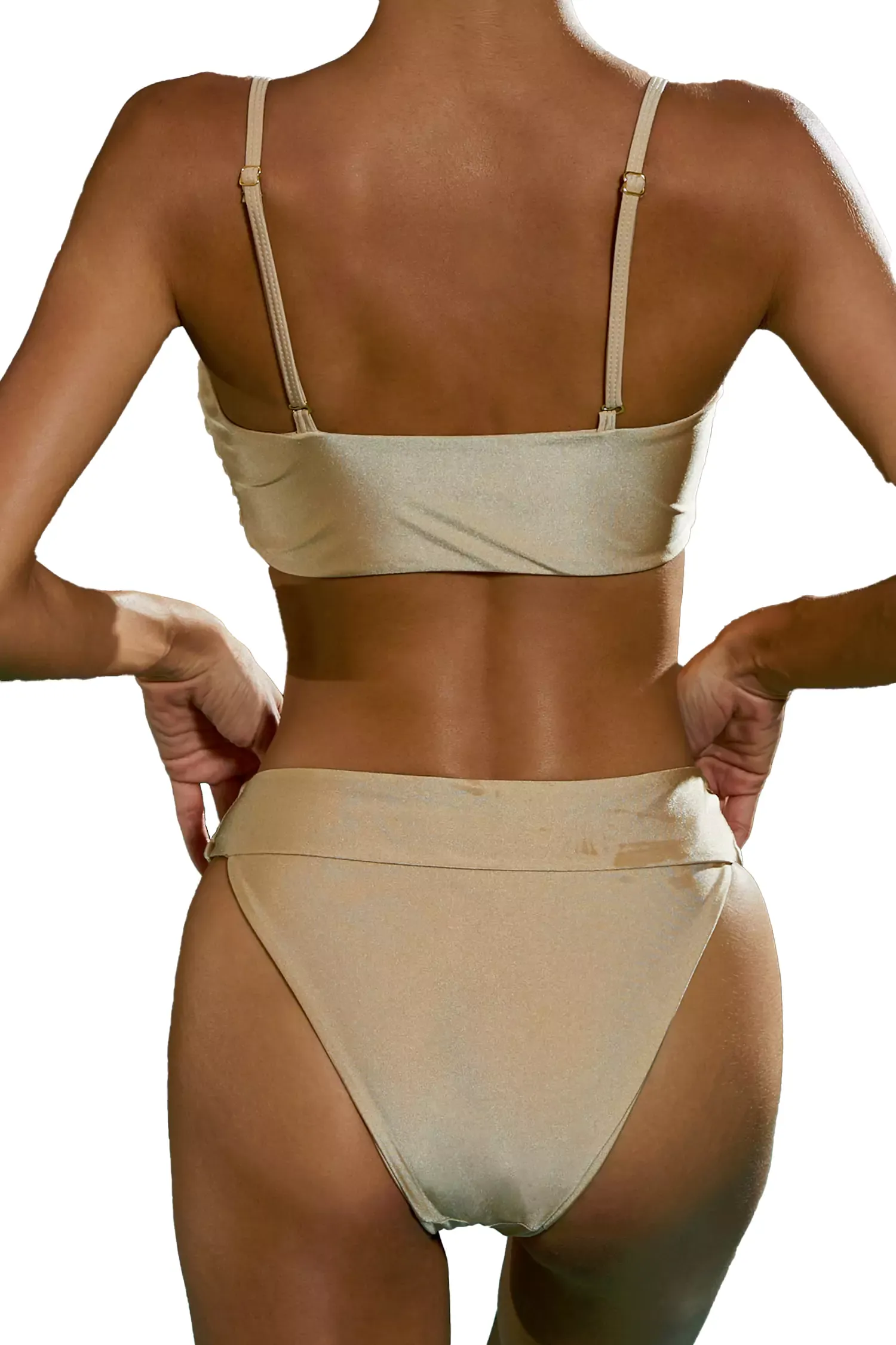 Babbitt Brown Metal Bikini