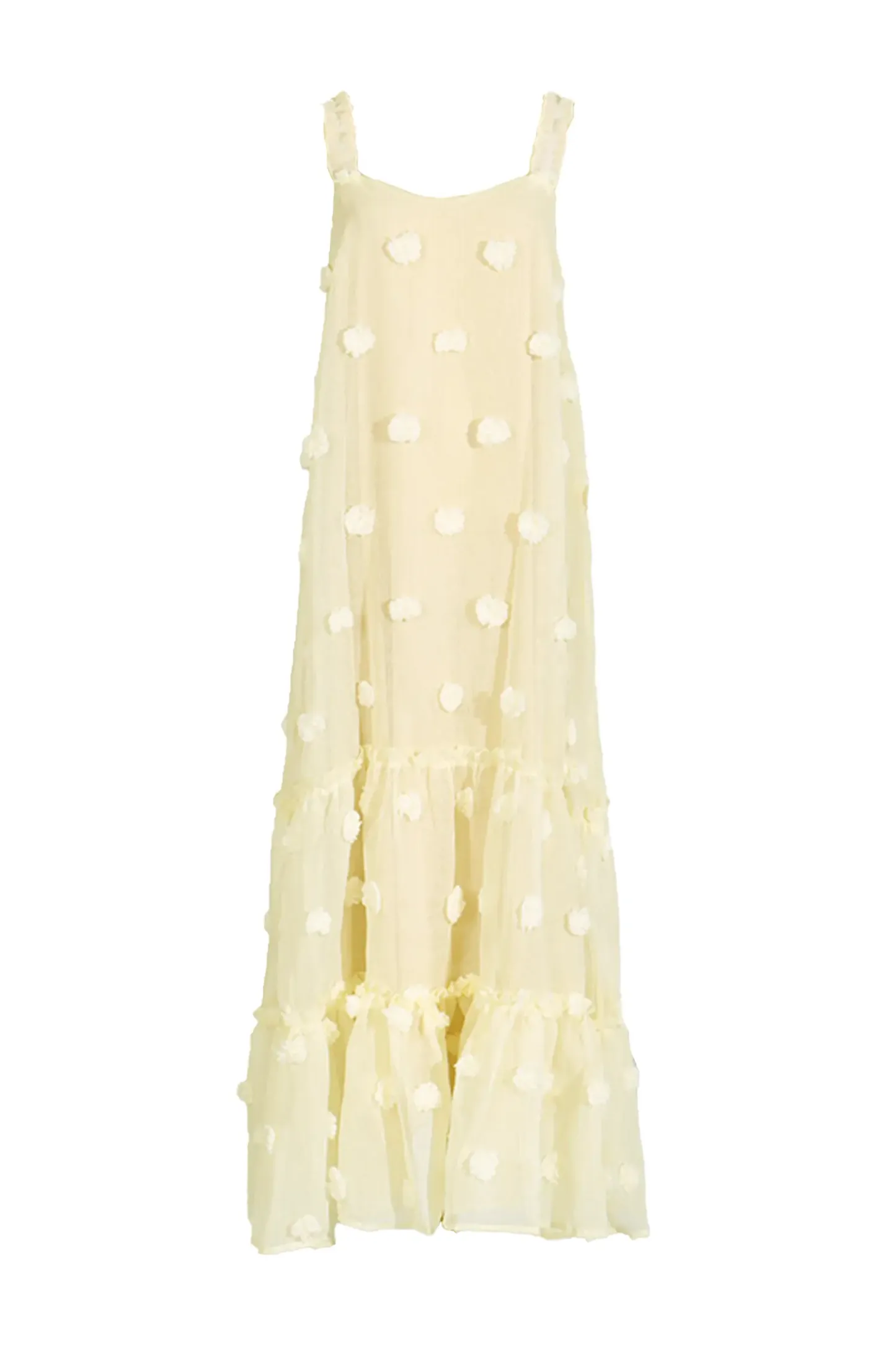 Faraday Apricot Flower Embellished Slip Dress
