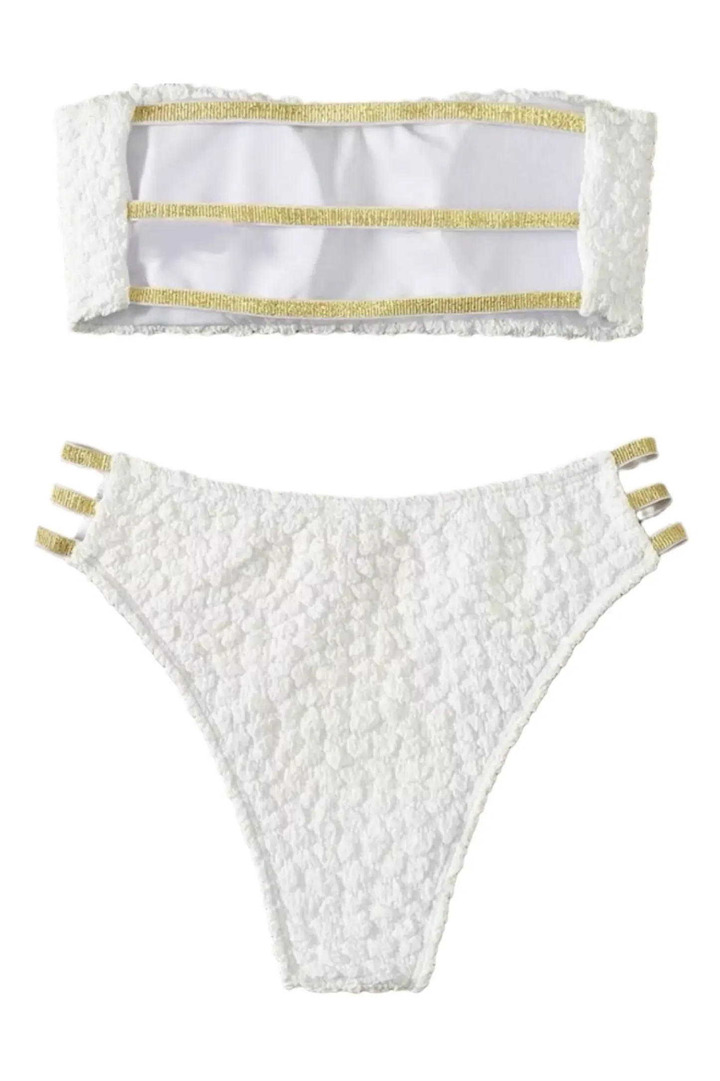 Jeames White Wrap Bikini