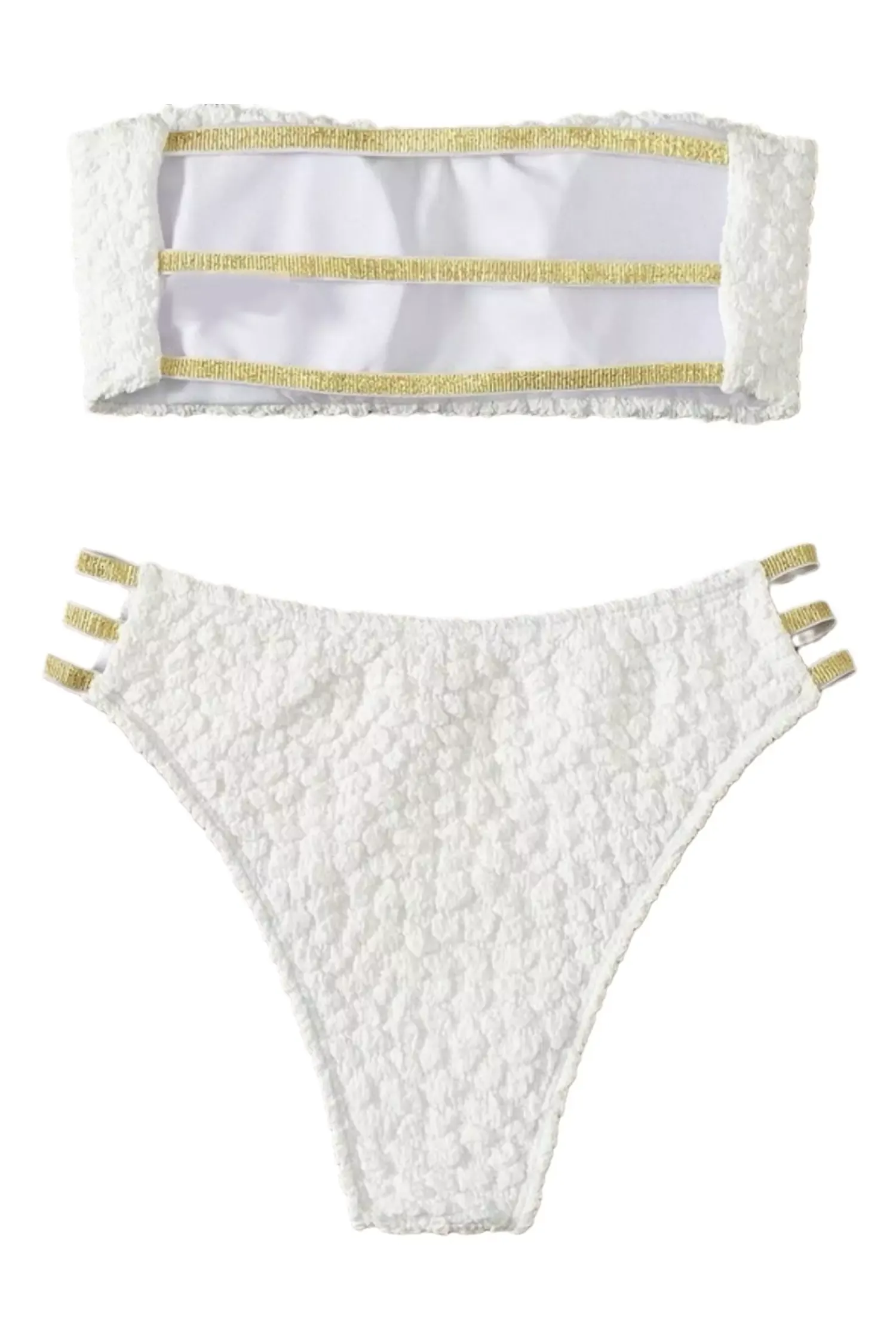 Jeames White Wrap Bikini