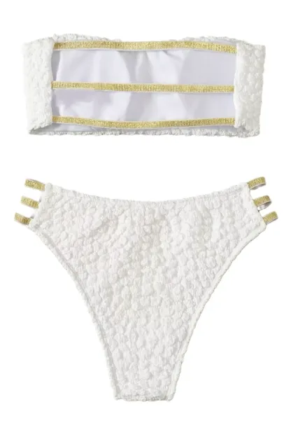 Jeames White Wrap Bikini
