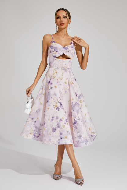 Samuel Purple Holiday Slip Dress