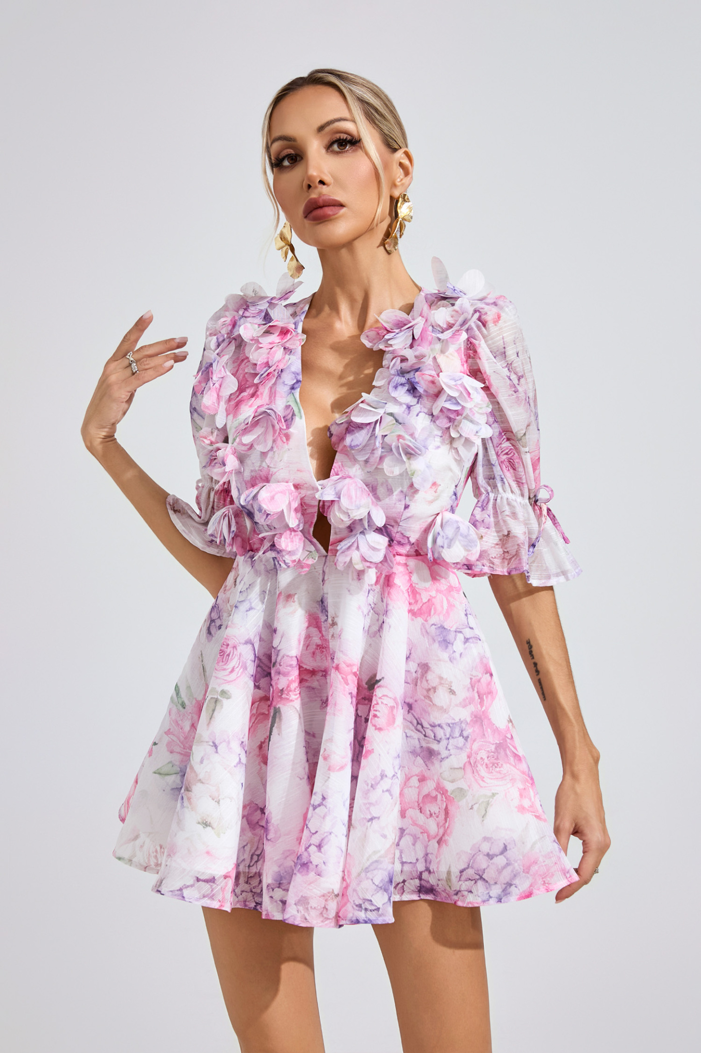 Parker Floral Corset Short Dress