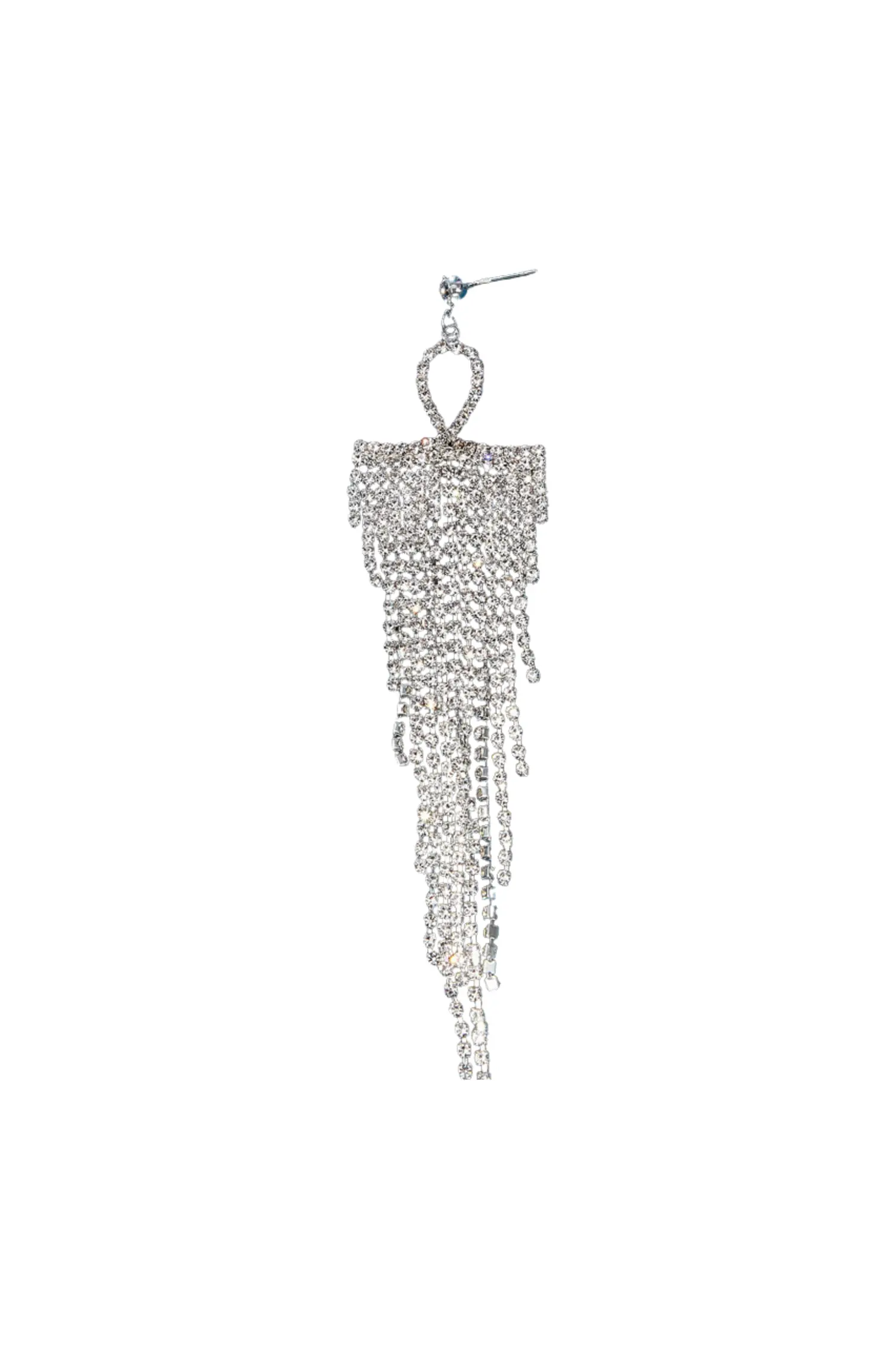 Bevis Silver Diamond Earrings