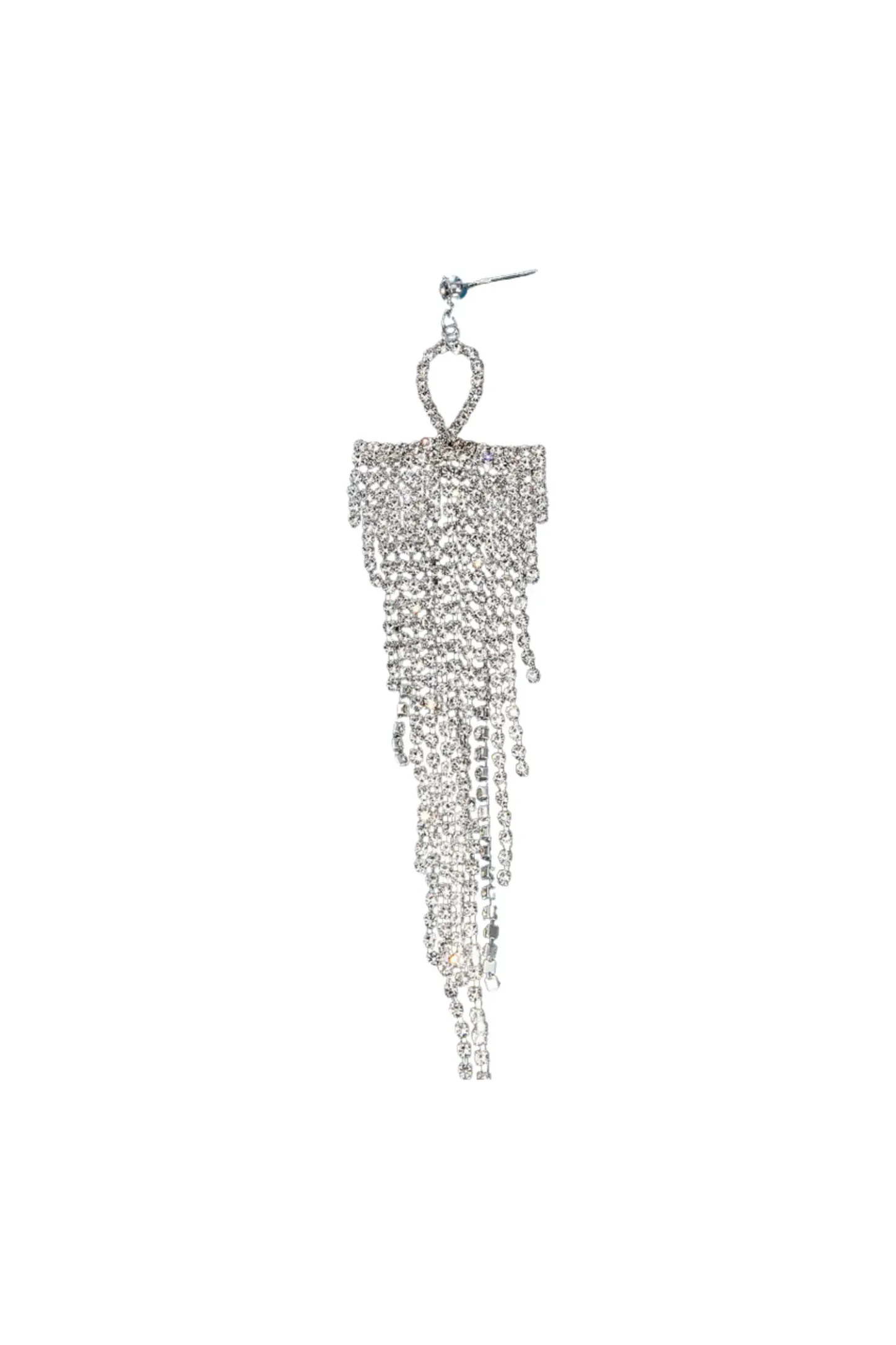 Bevis Silver Diamond Earrings