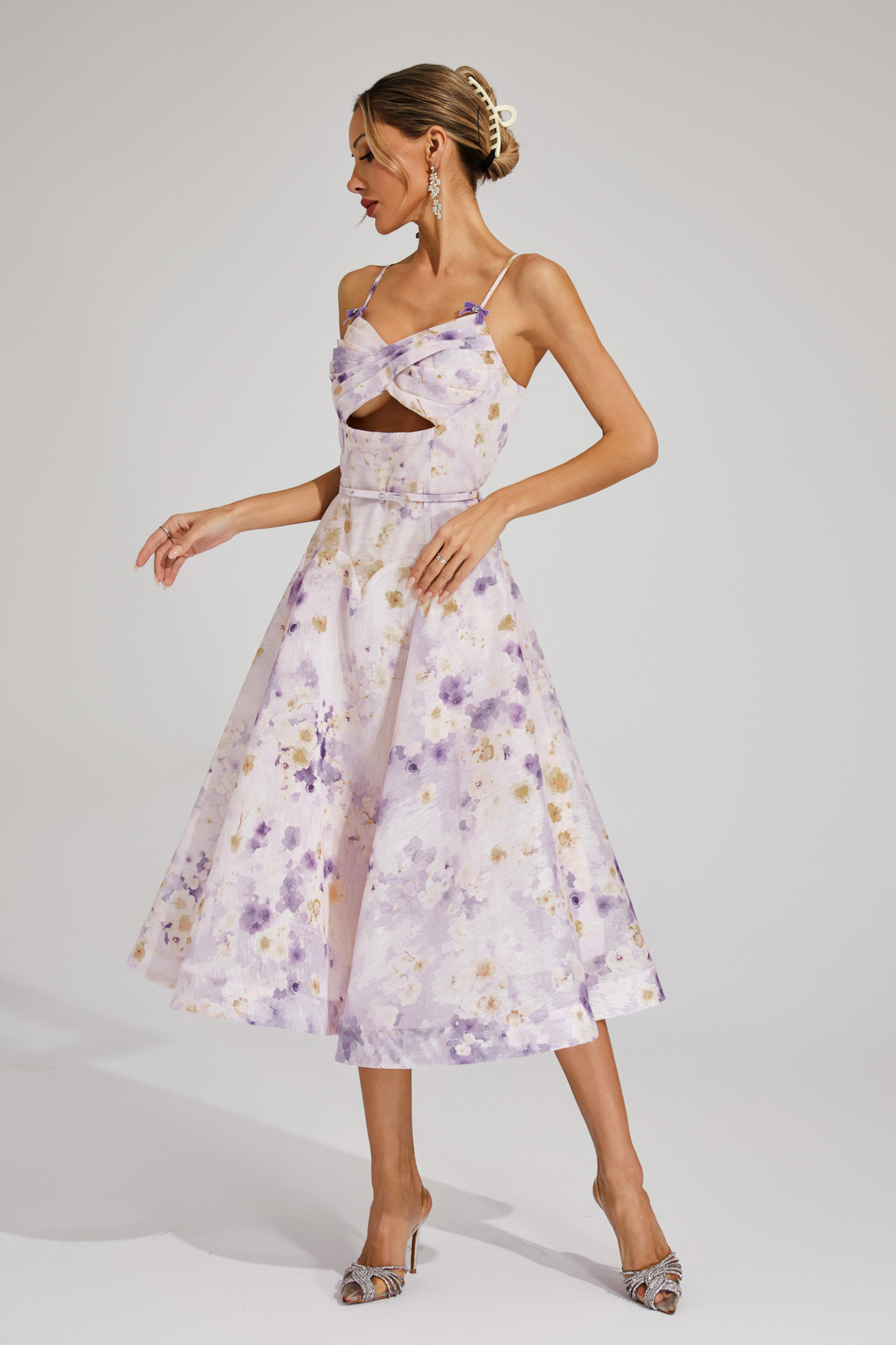 Samuel Purple Holiday Slip Dress