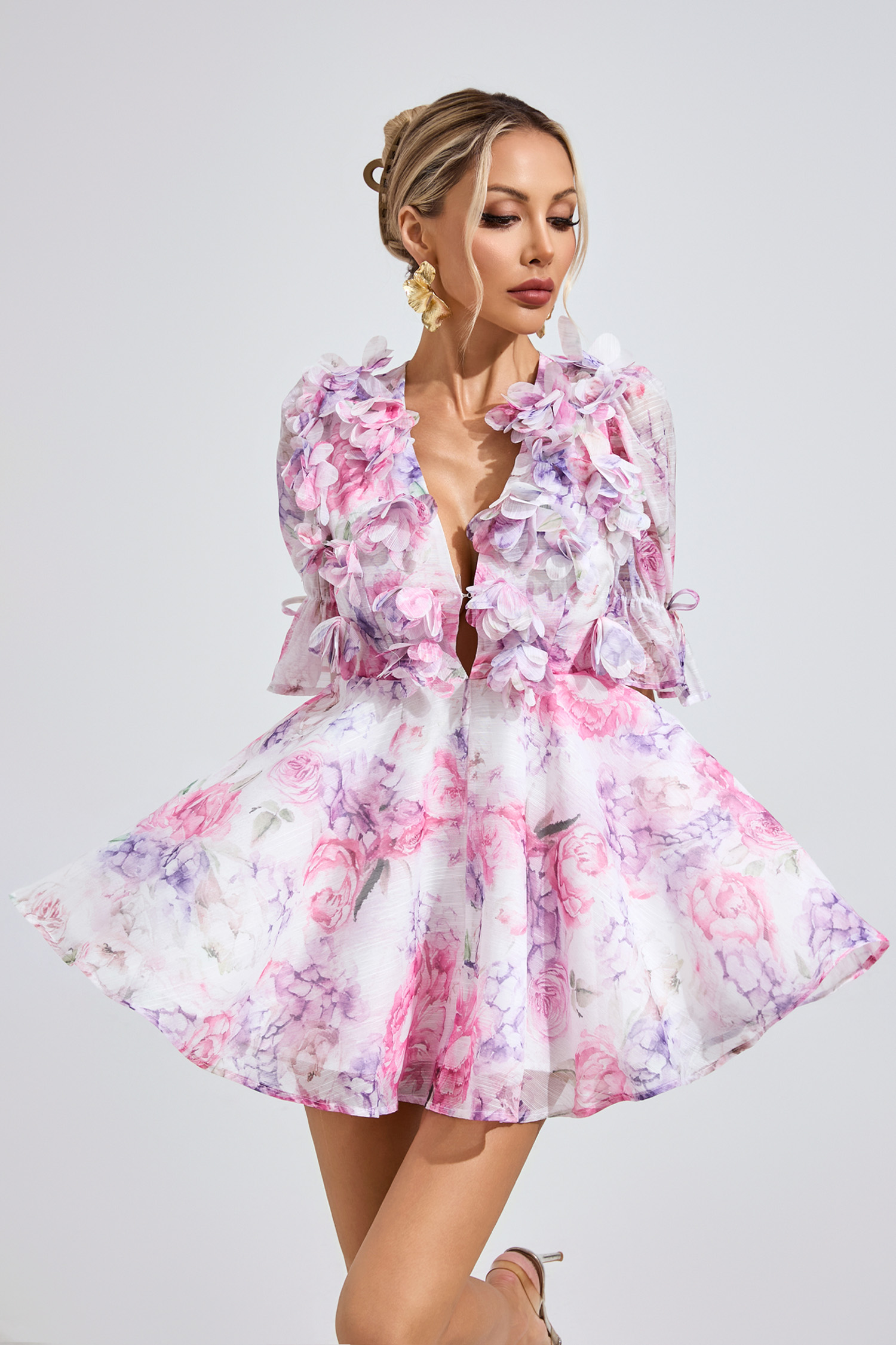 Parker Floral Corset Short Dress