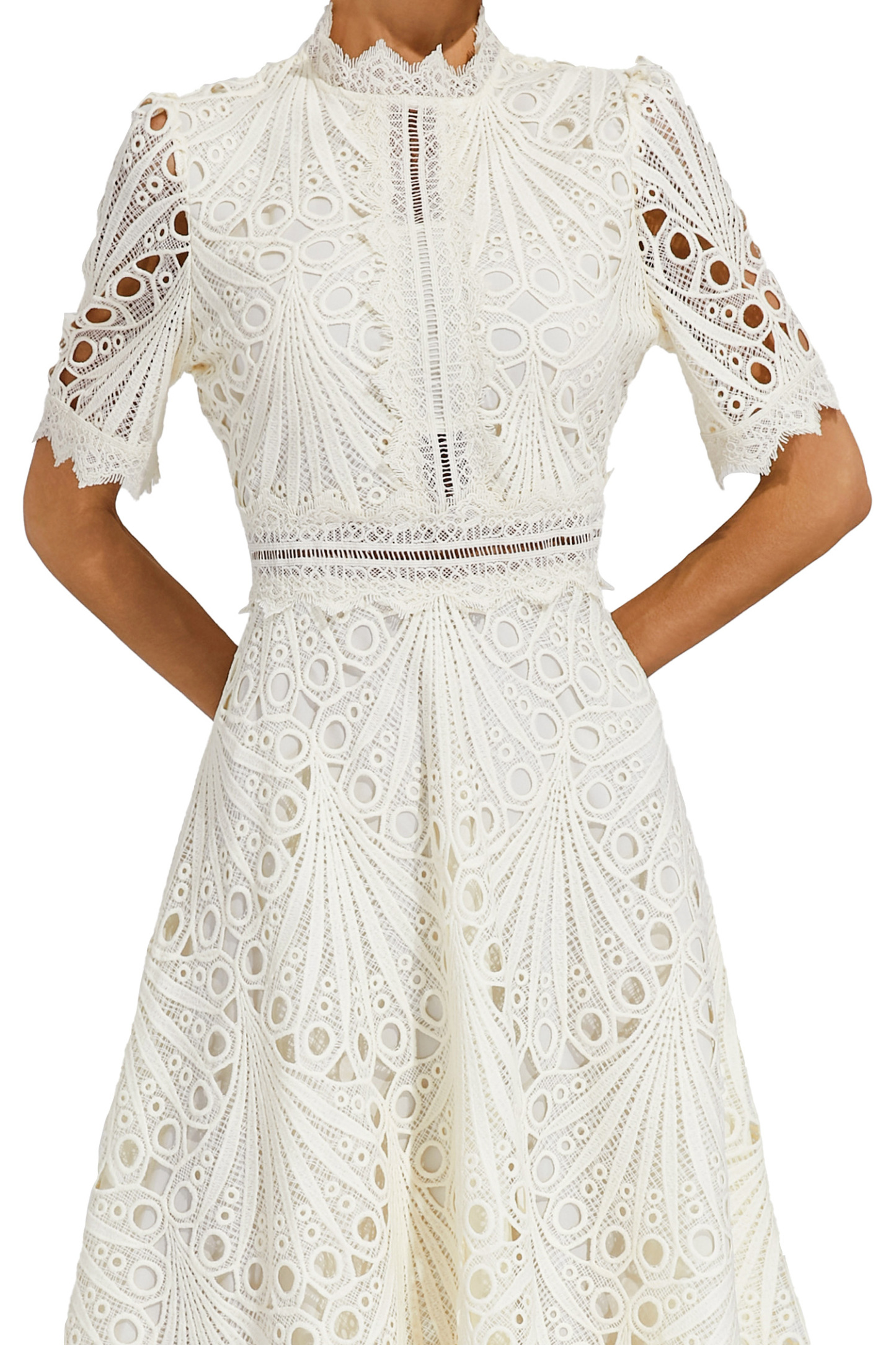 Venus White Cut Out Midi Dress