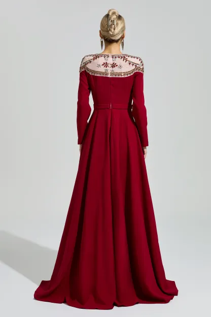 Teresa Red Tulle Evening Dress