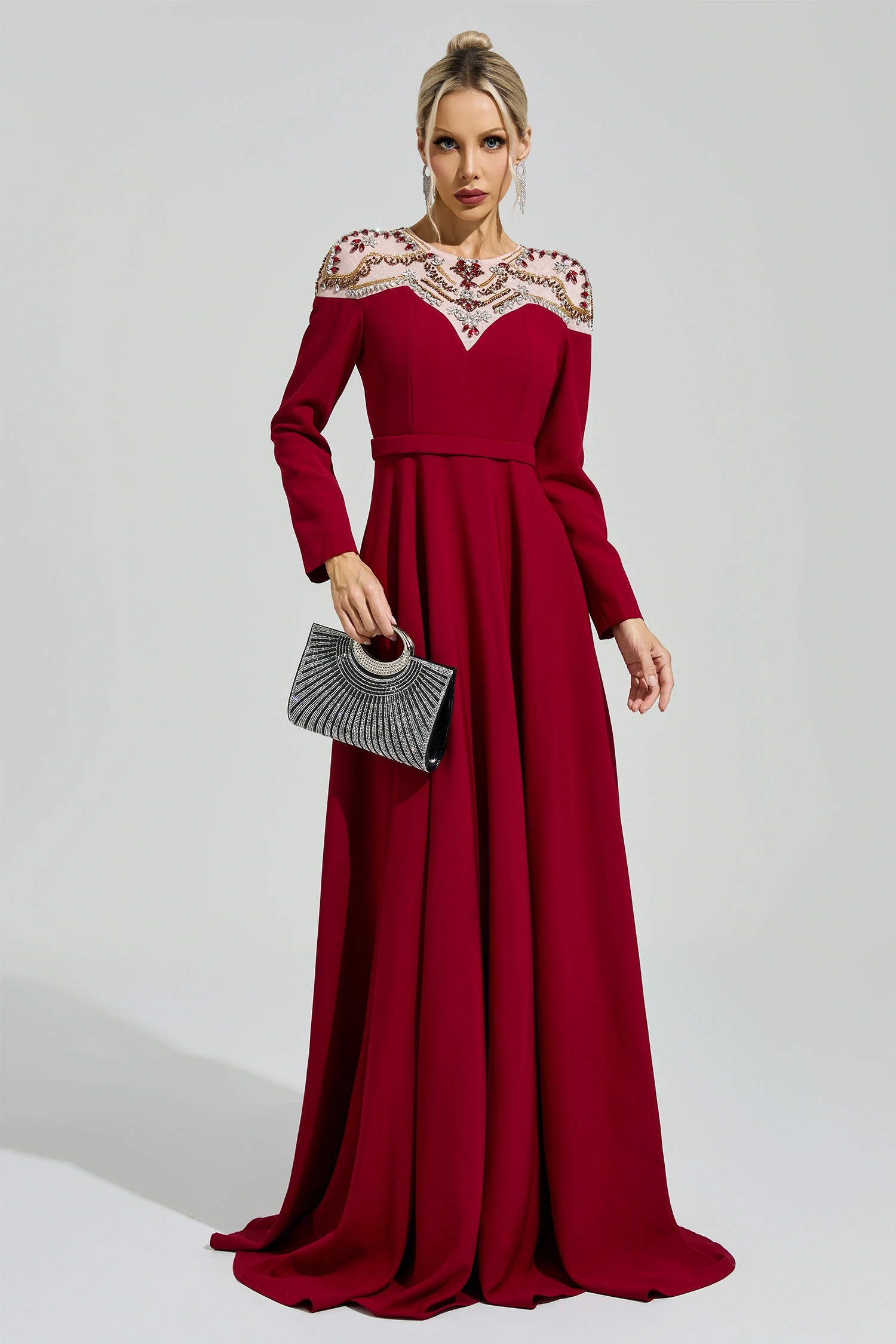 Teresa Red Tulle Evening Dress