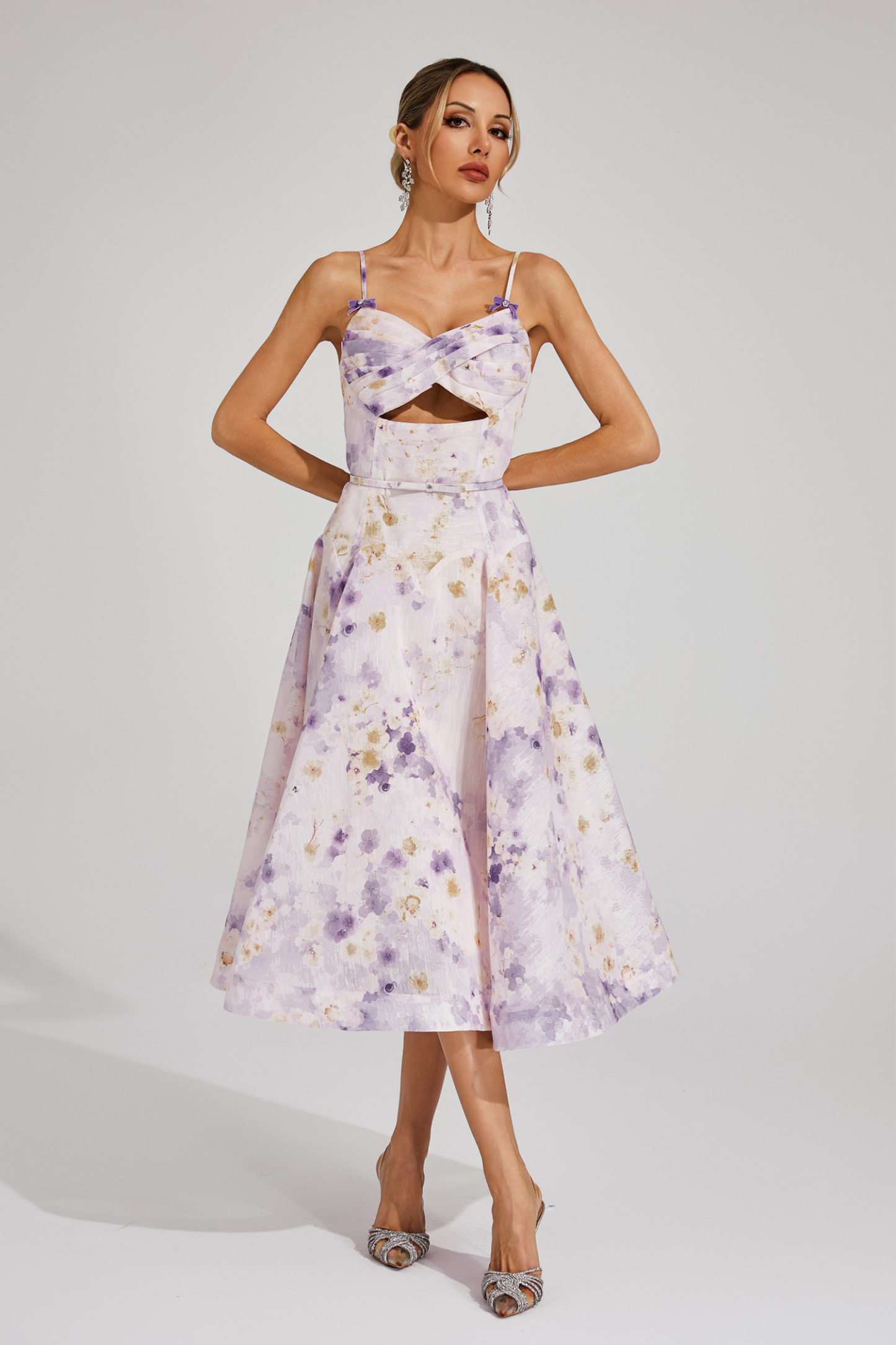Samuel Purple Holiday Slip Dress