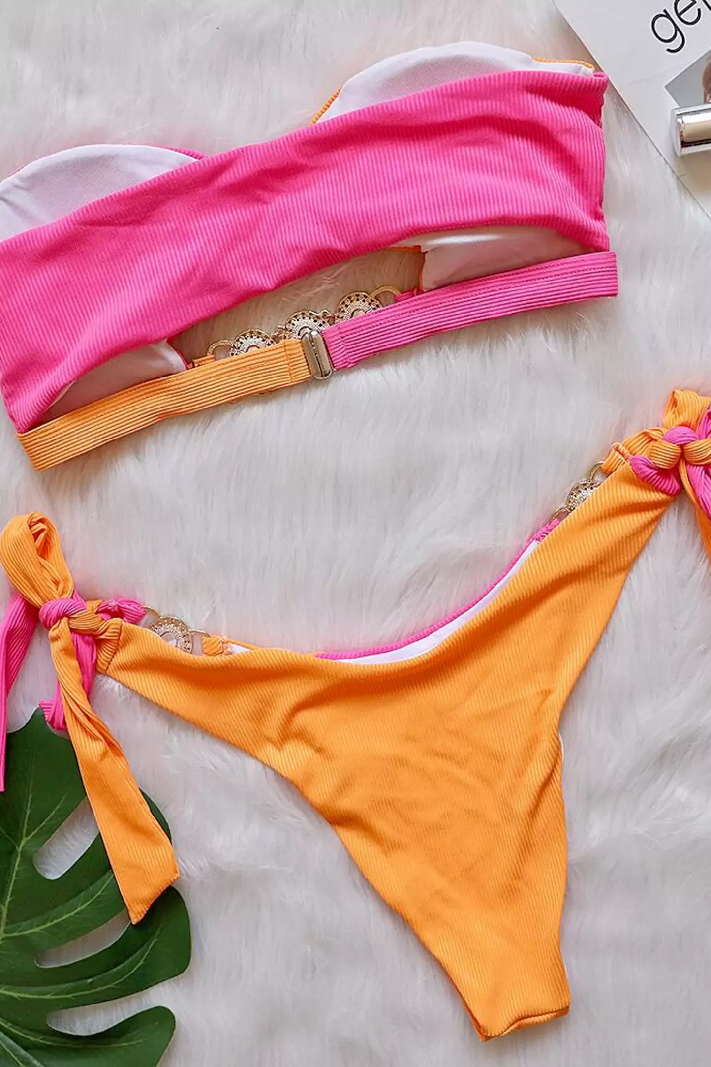 Troy Orange Diamond Bikini
