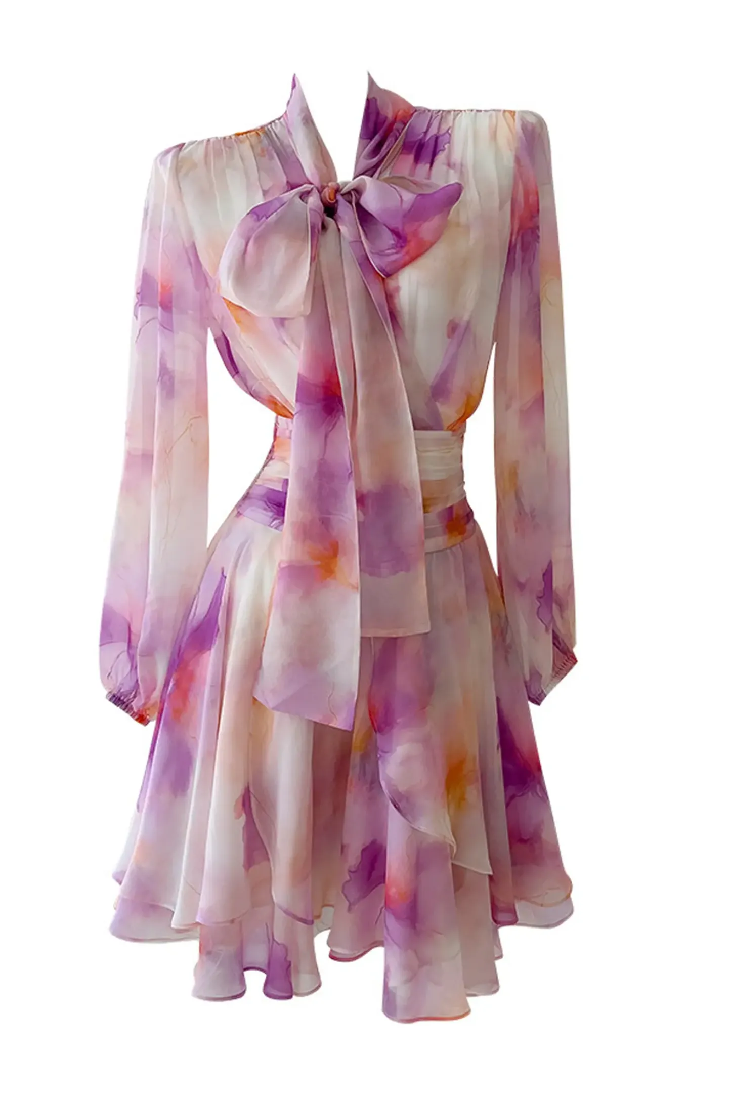 Edgar Pink Floral Mini Dress
