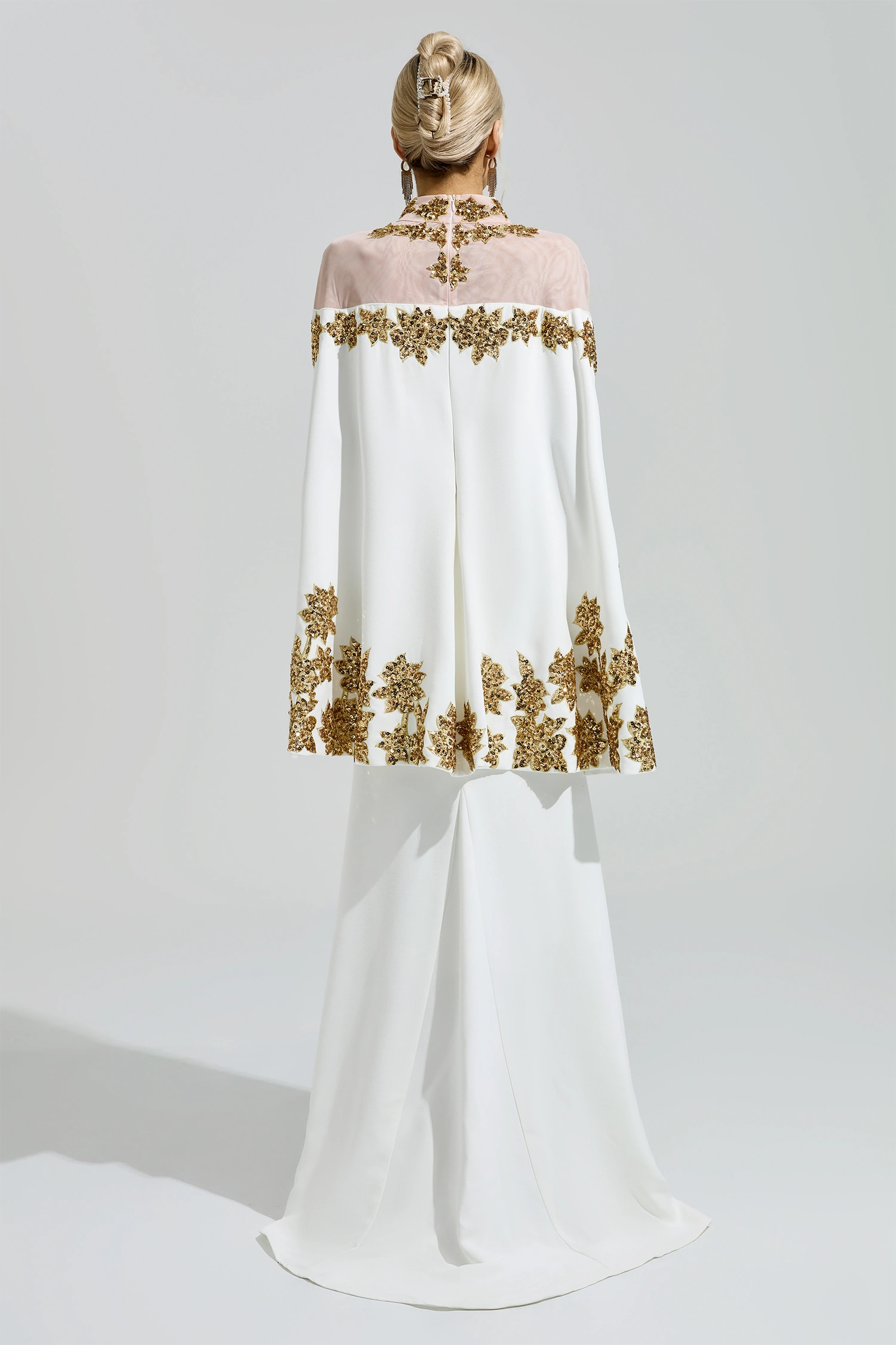 Putnam White Embroidered Sequin Dress