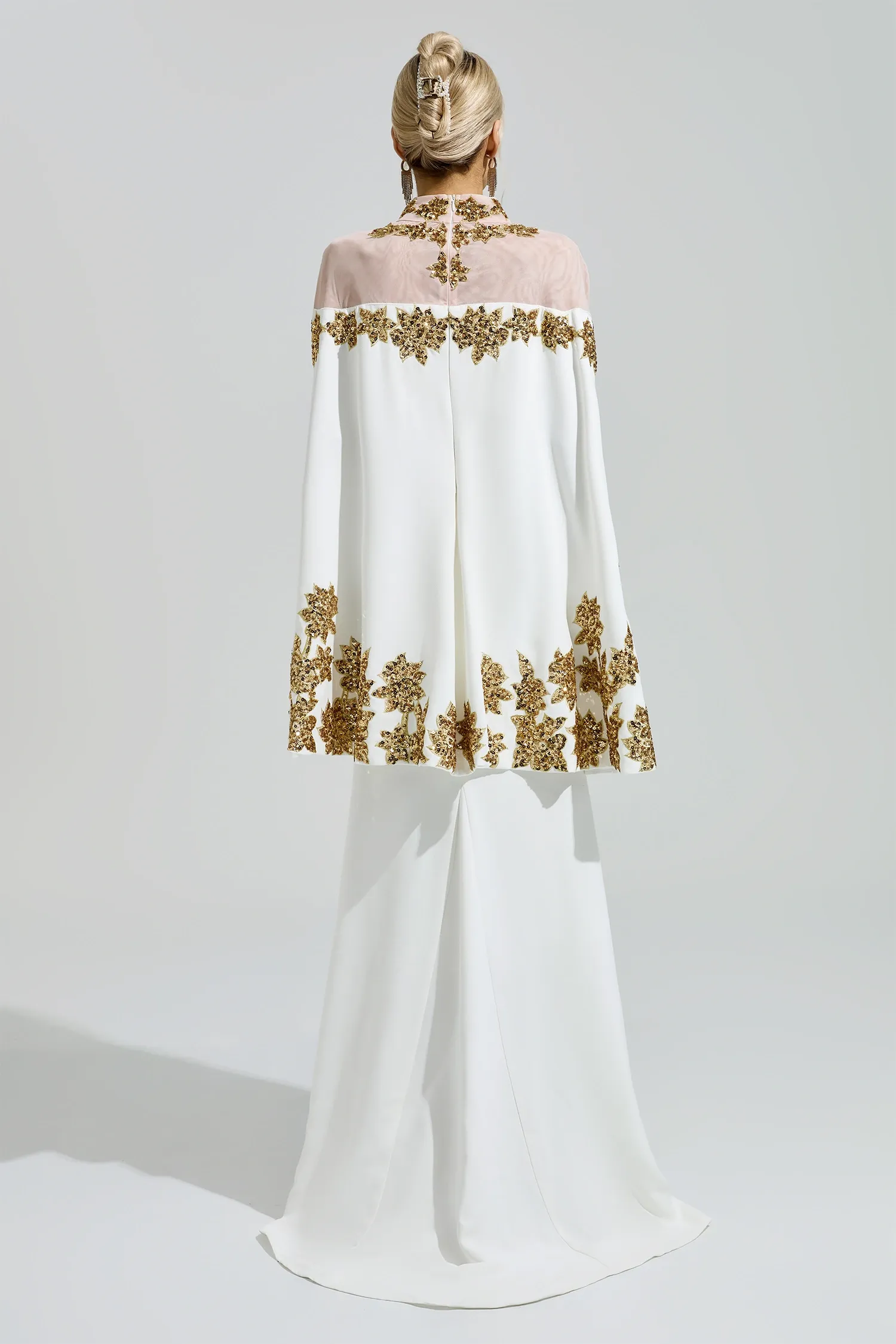 Putnam White Embroidered Sequin Dress
