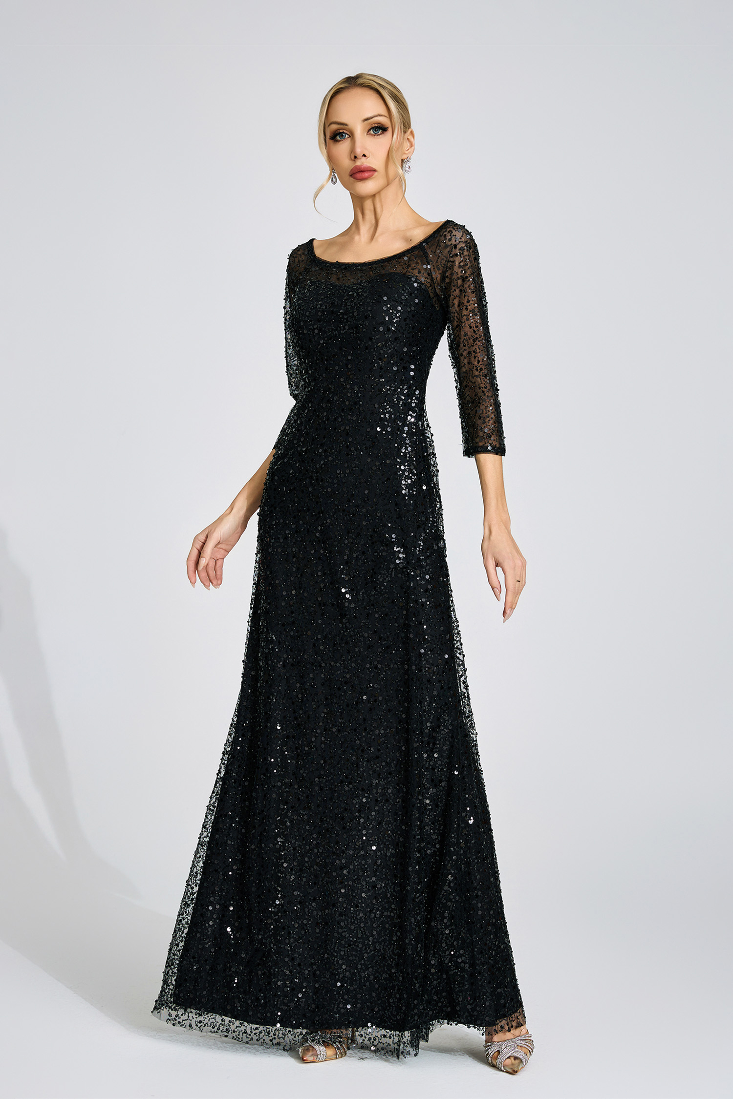 Moon Black Diamond Maxi Dress