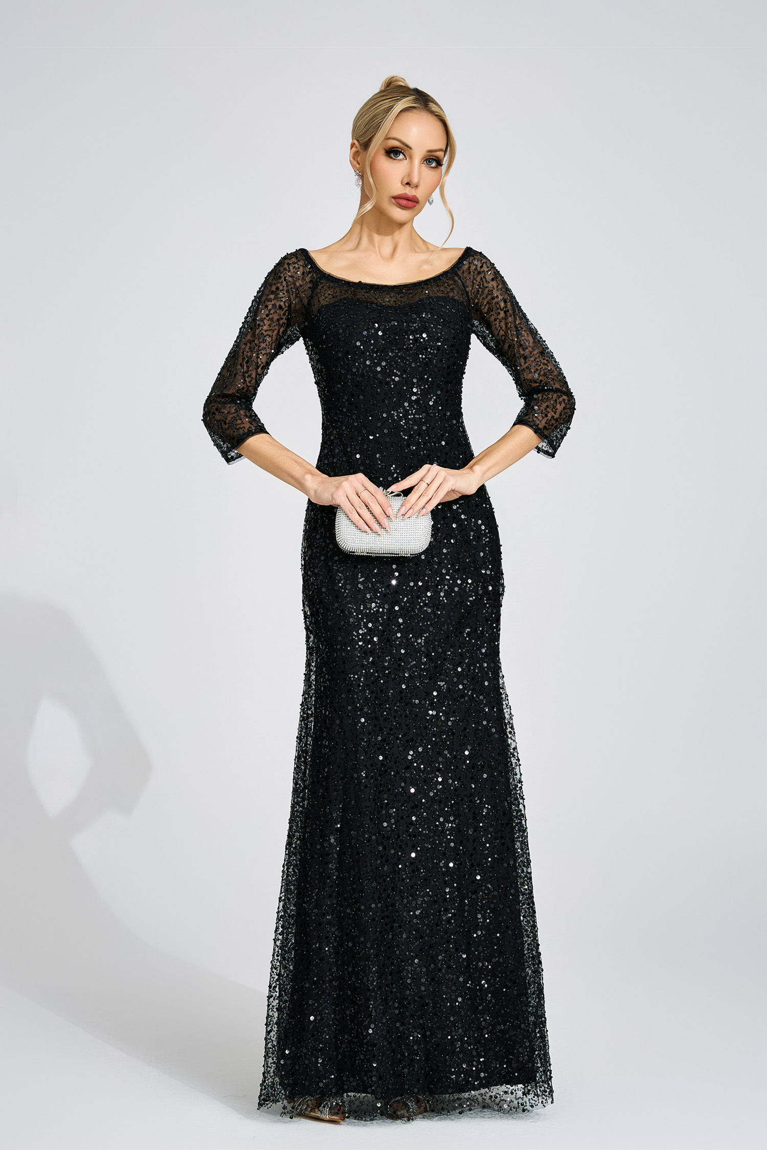 Moon Black Diamond Maxi Dress