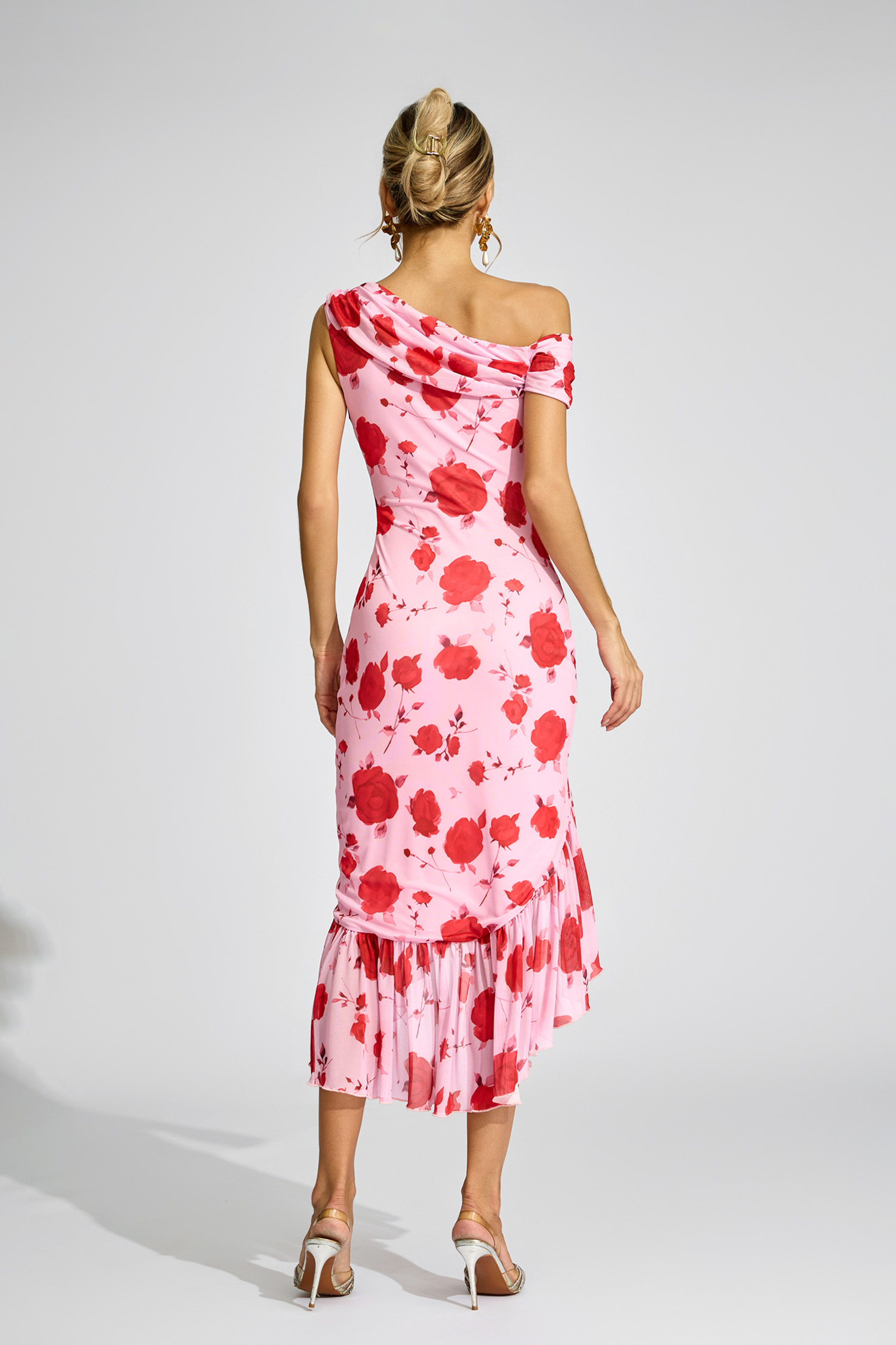 Chesterton Pink Rose - Print One - Shoulder Dress