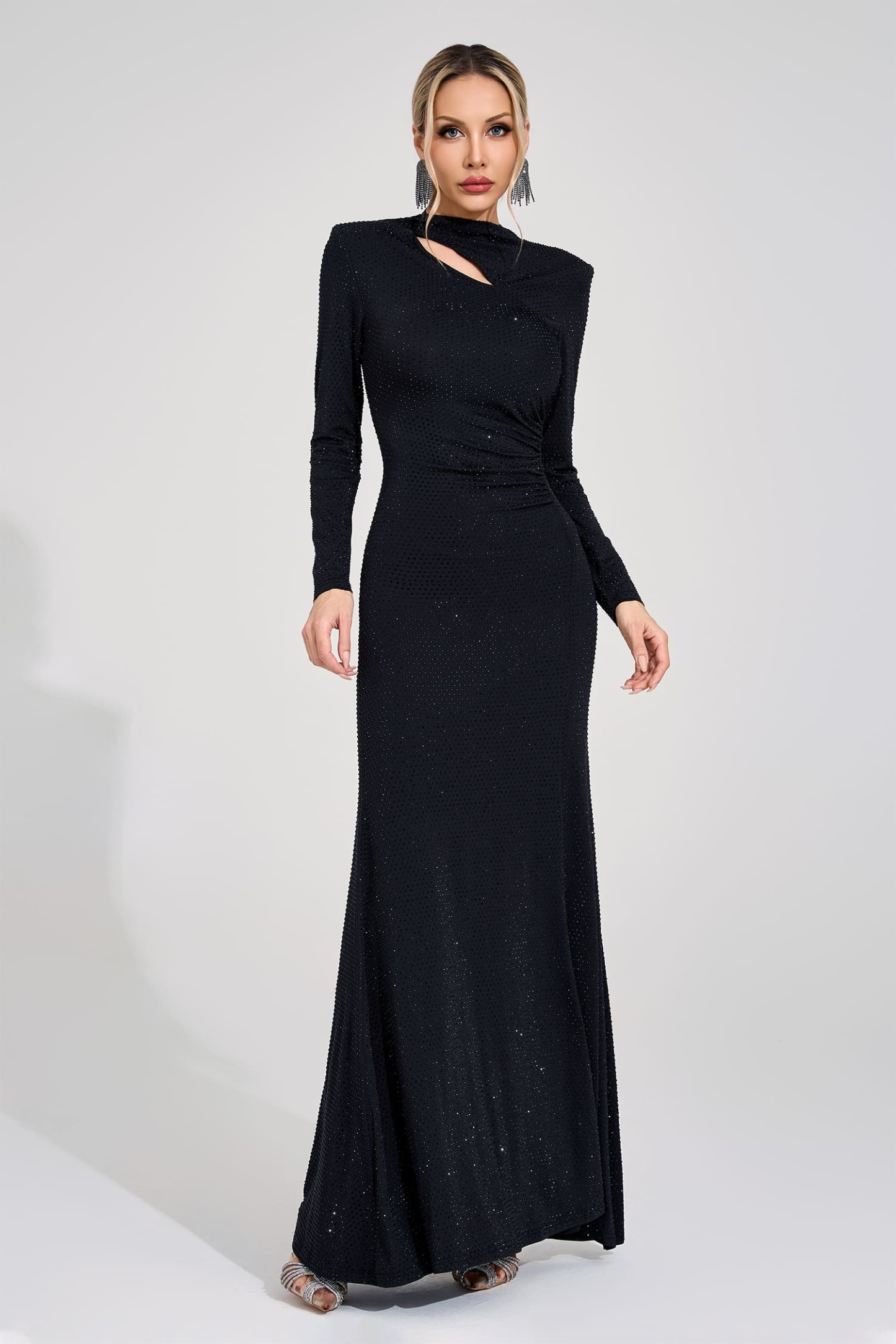 Cistern Black Diamond Bandage Dress