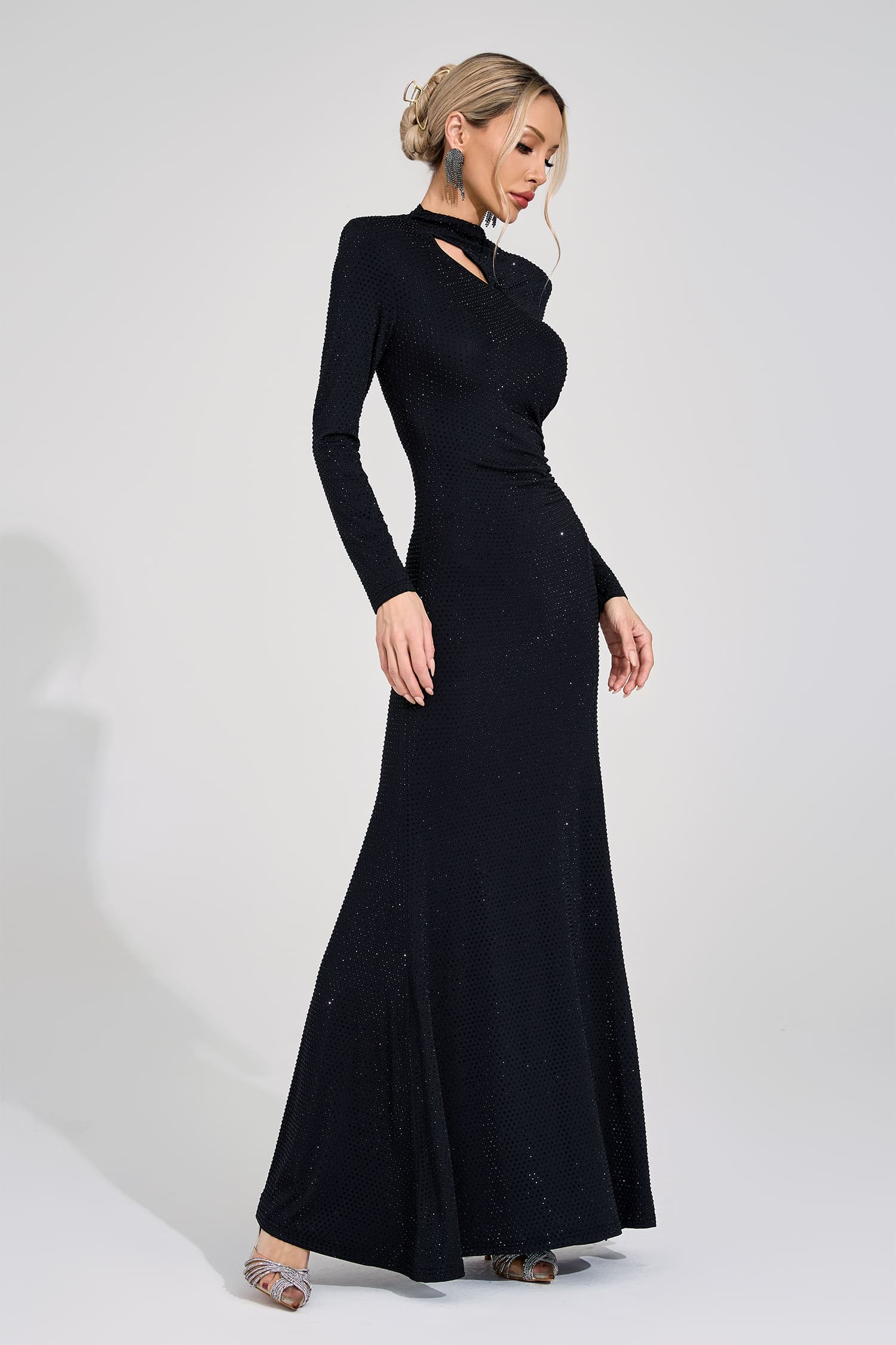 Cistern Black Diamond Bandage Dress