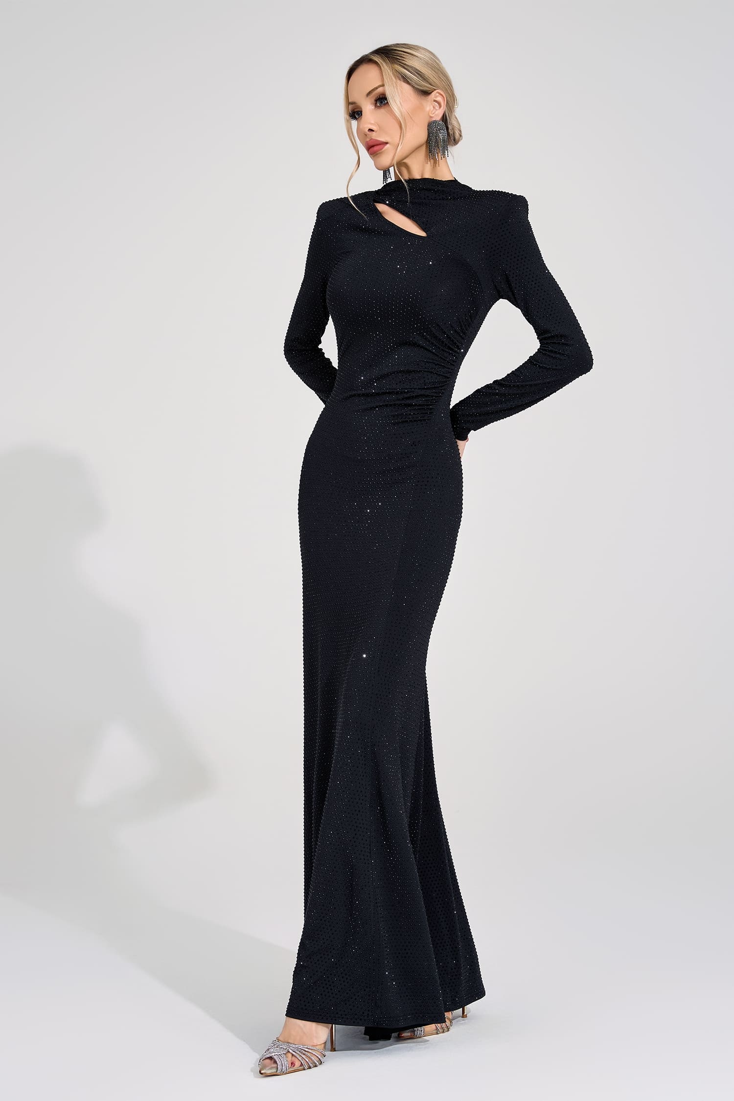 Cistern Black Diamond Bandage Dress