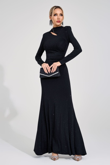 Cistern Black Diamond Bandage Dress