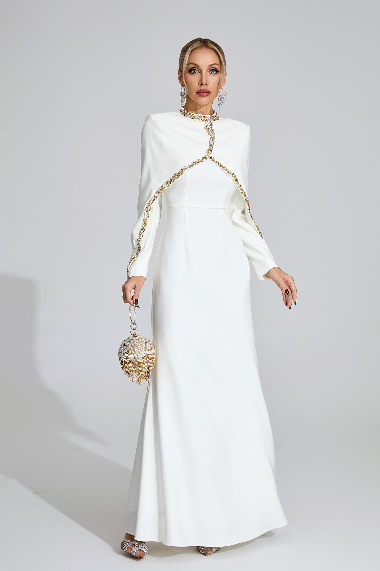Fjord White Chain Maxi Dress