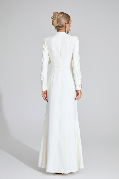 Fjord White Chain Maxi Dress