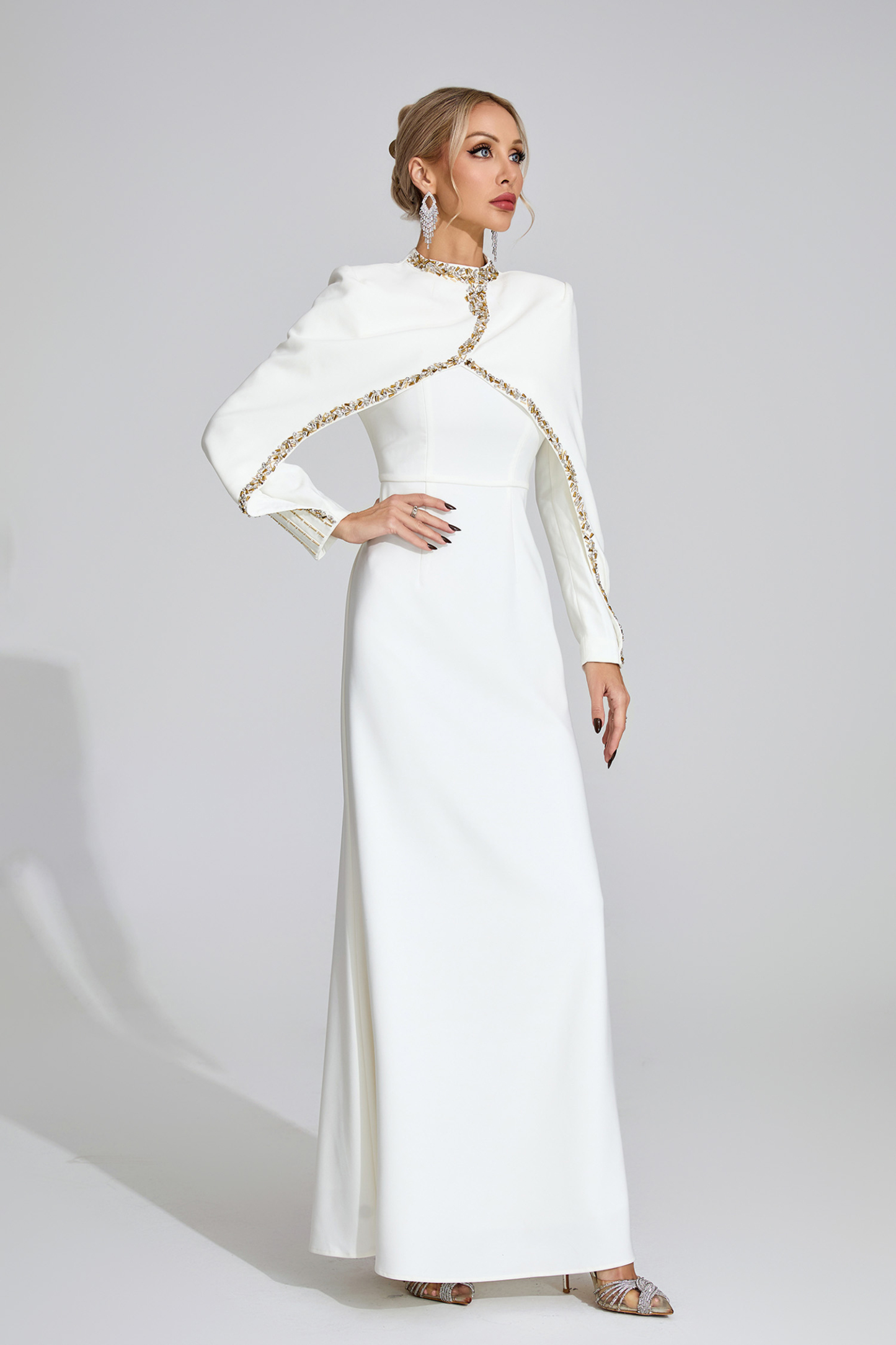 Fjord White Chain Maxi Dress