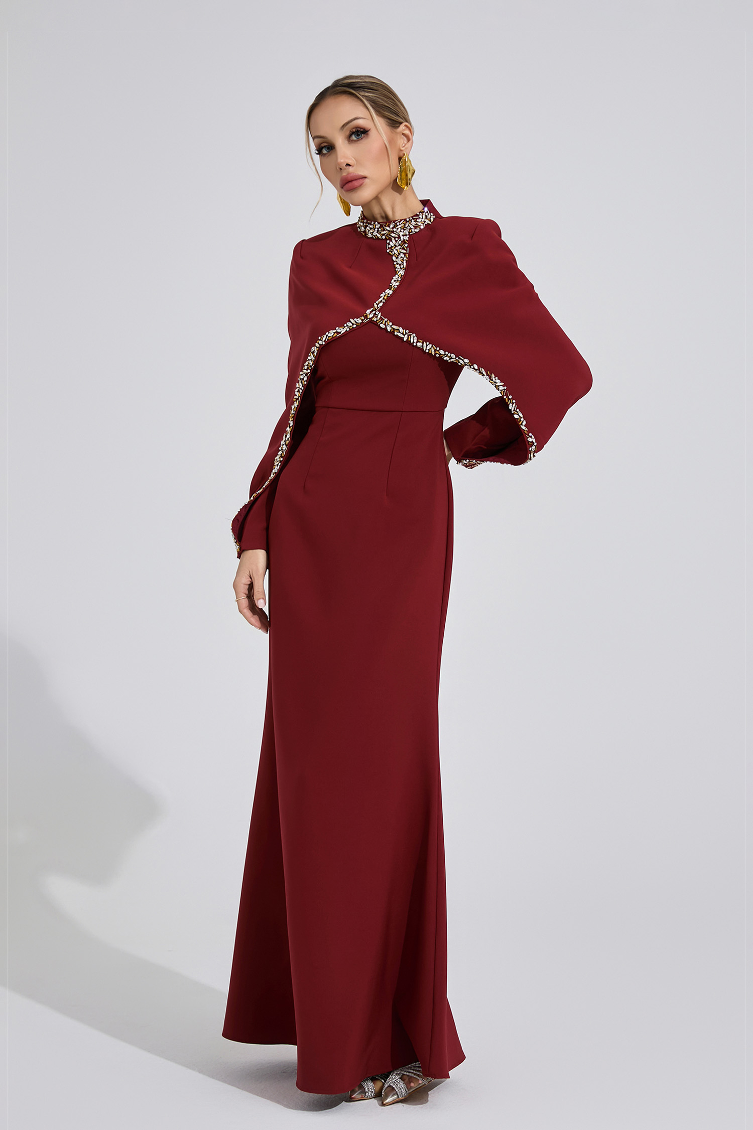 Fjord Red Chain Maxi Dress