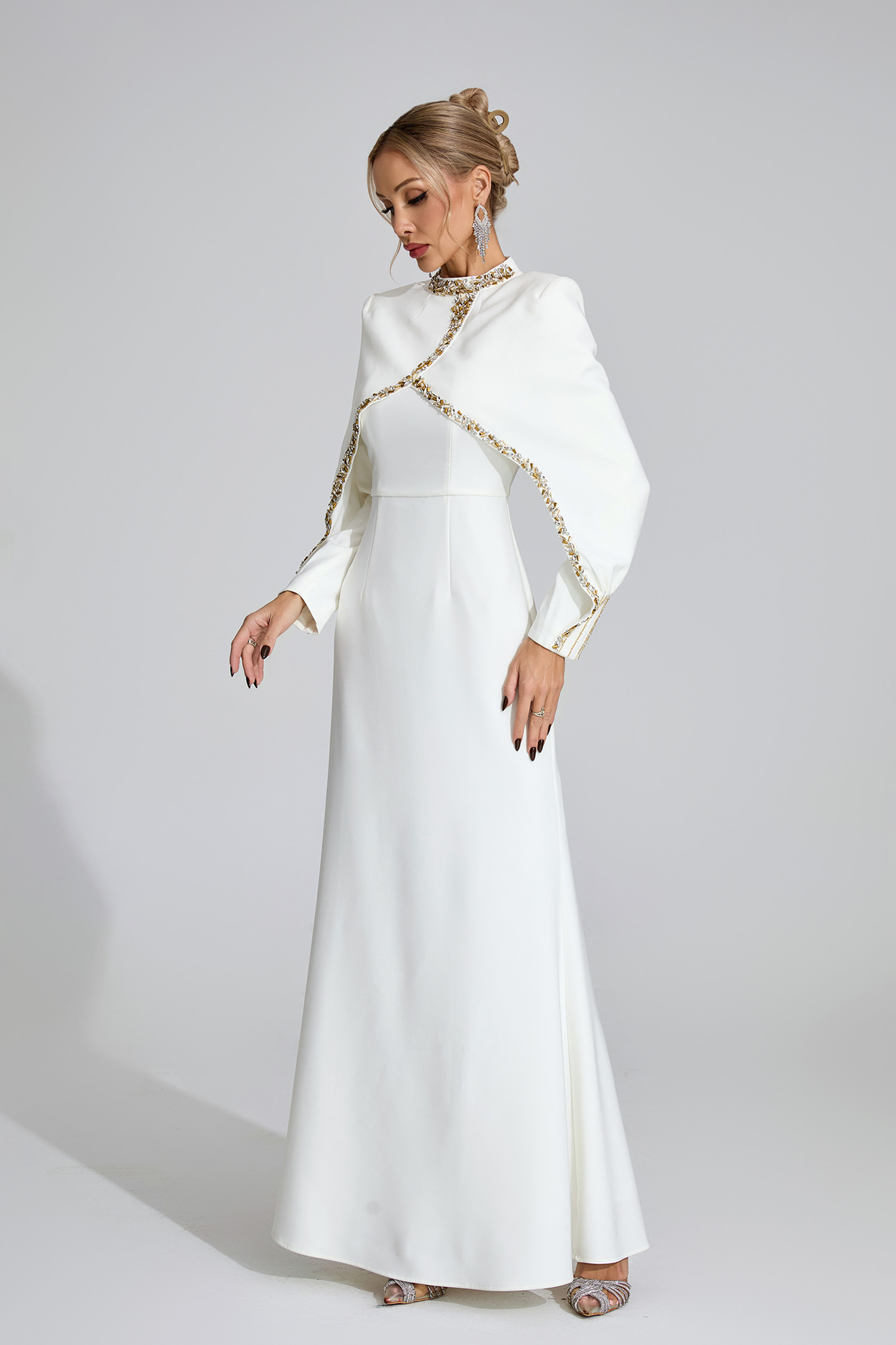 Fjord White Chain Maxi Dress