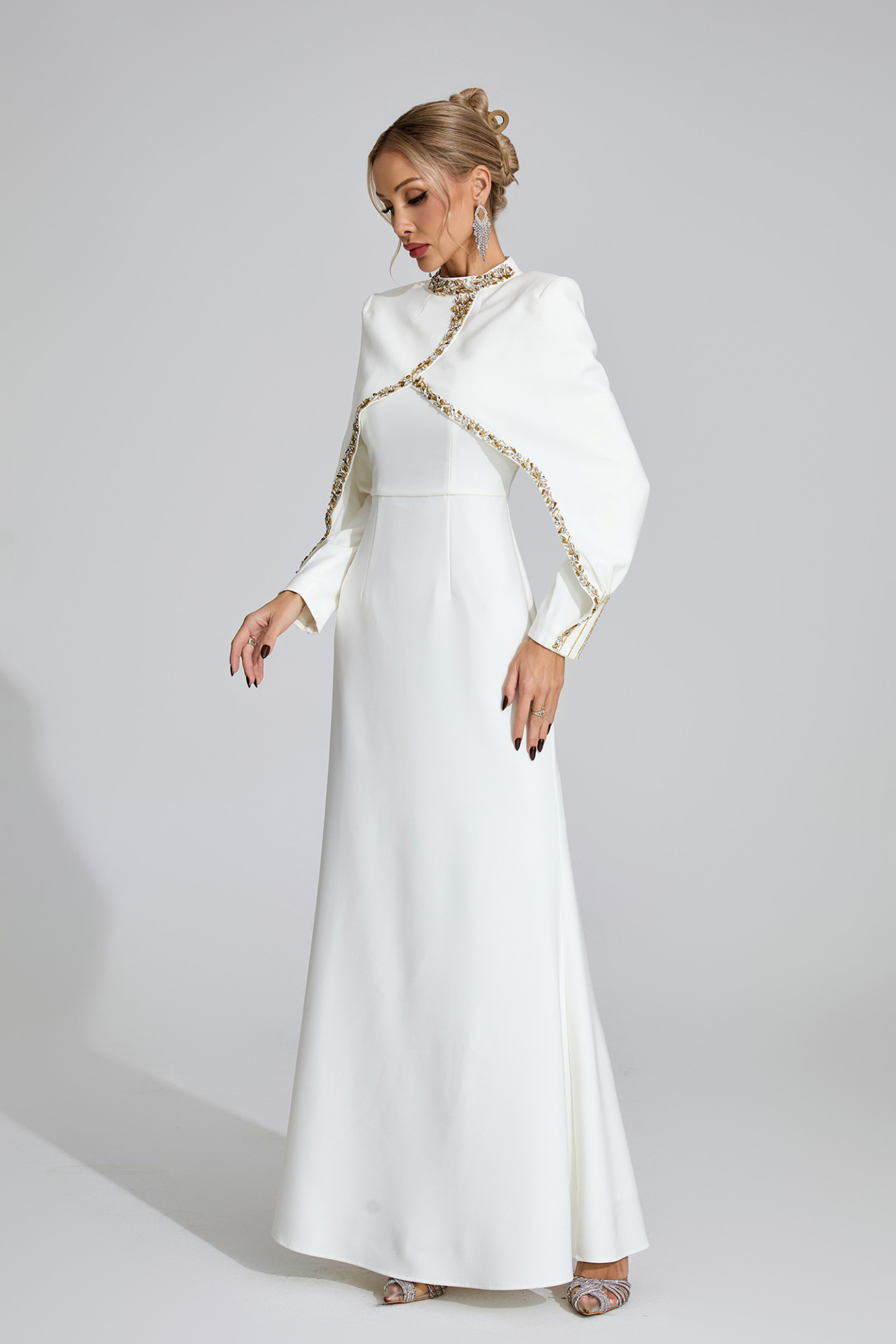 Fjord White Chain Maxi Dress