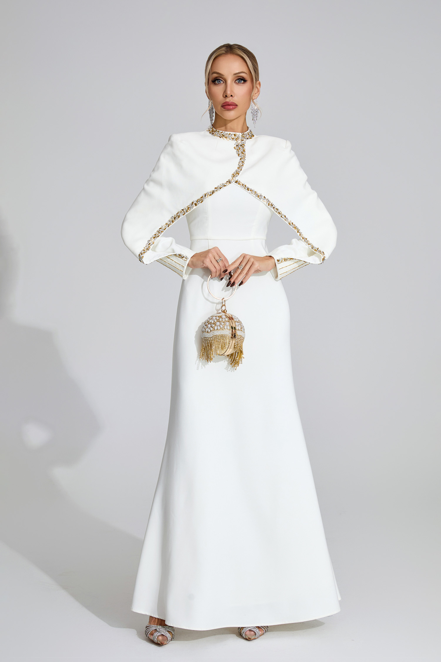 Fjord White Chain Maxi Dress