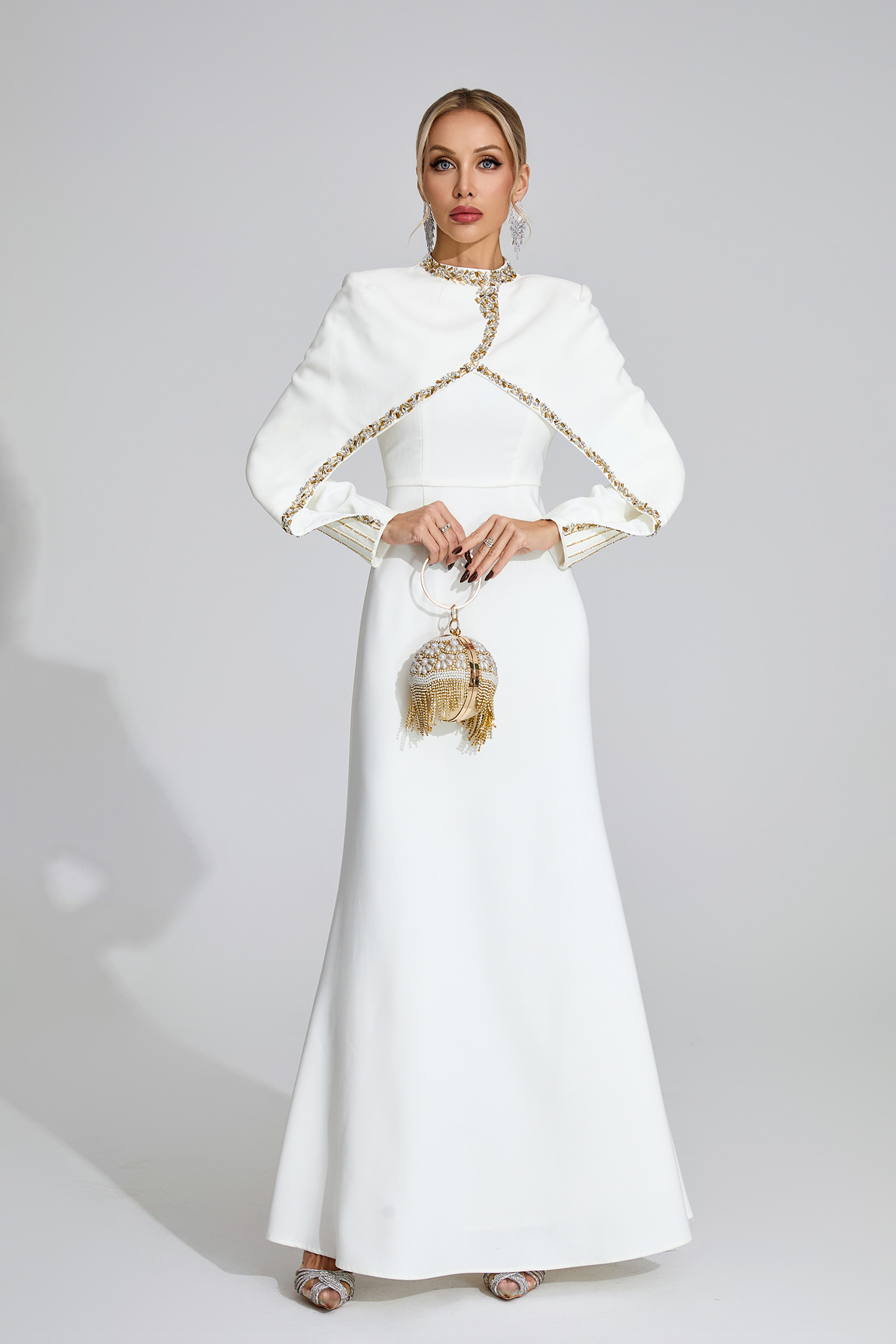 Fjord White Chain Maxi Dress