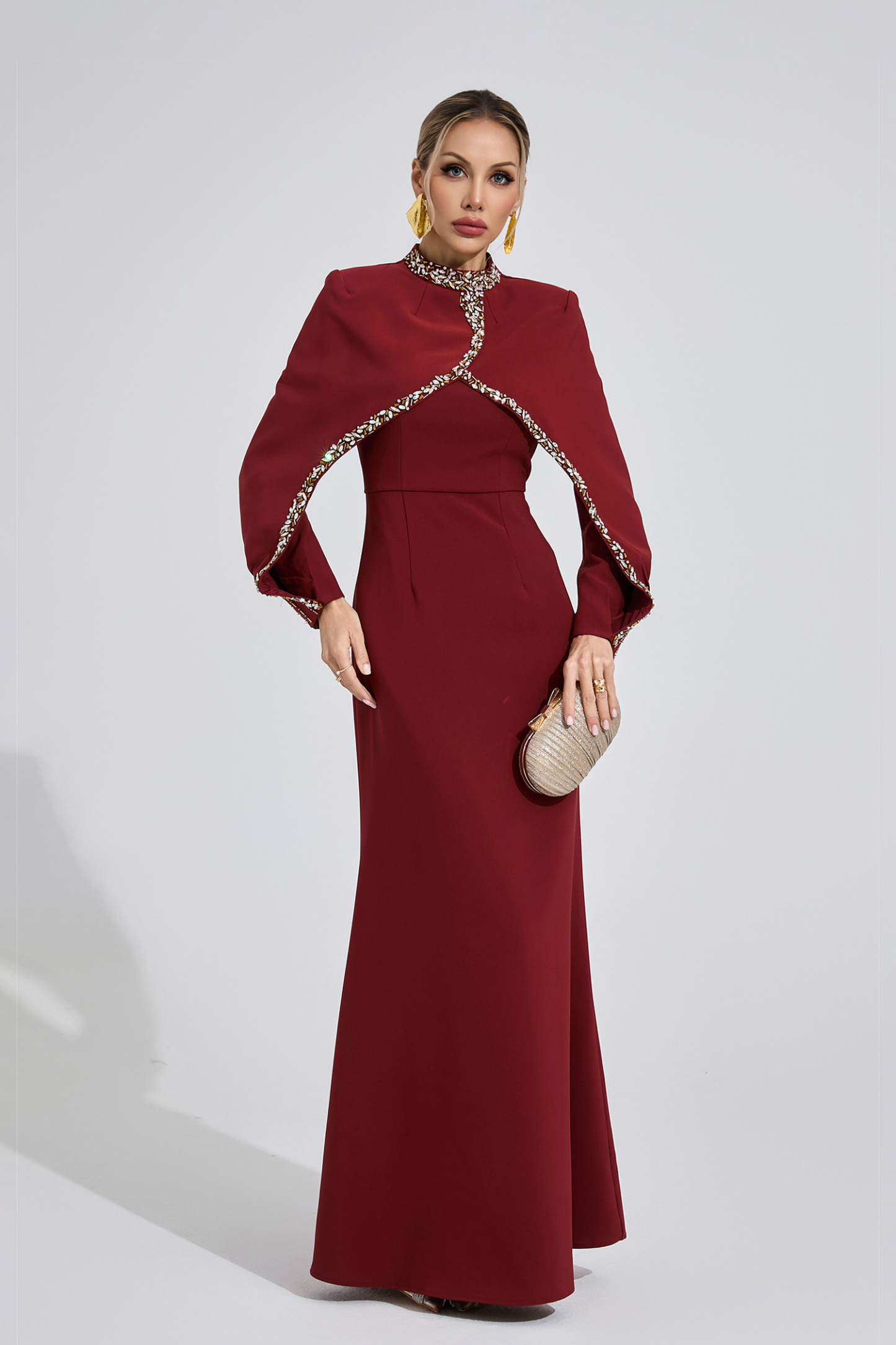 Fjord Red Chain Maxi Dress