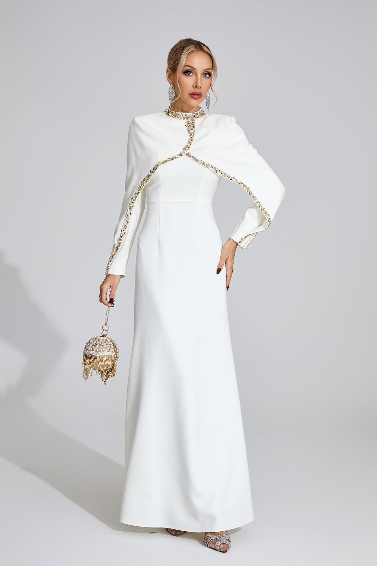Fjord White Chain Maxi Dress