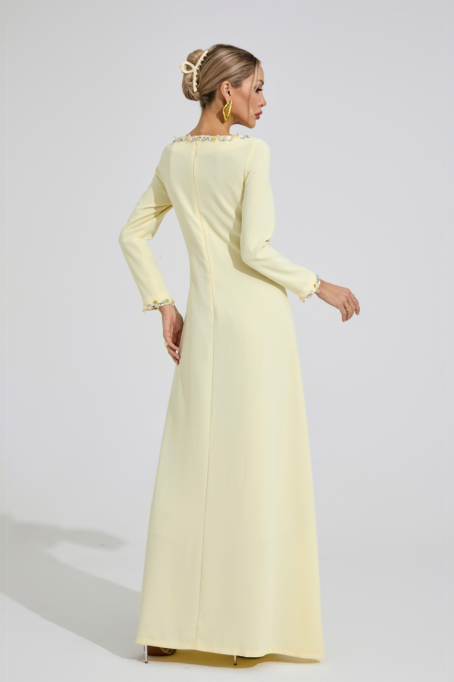 Spring Yellow Relaxed Maxi Dress