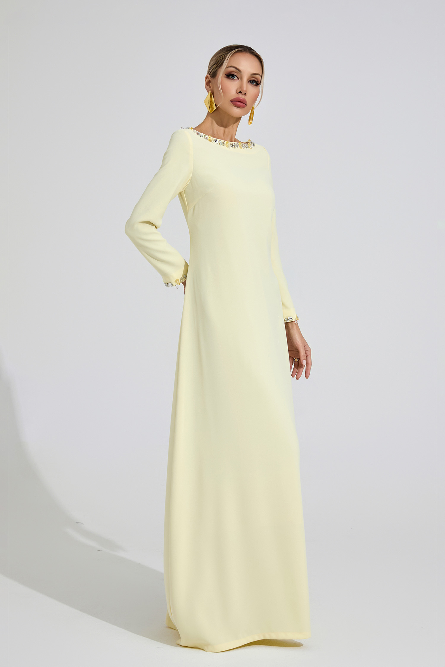 Spring Yellow Relaxed Maxi Dress
