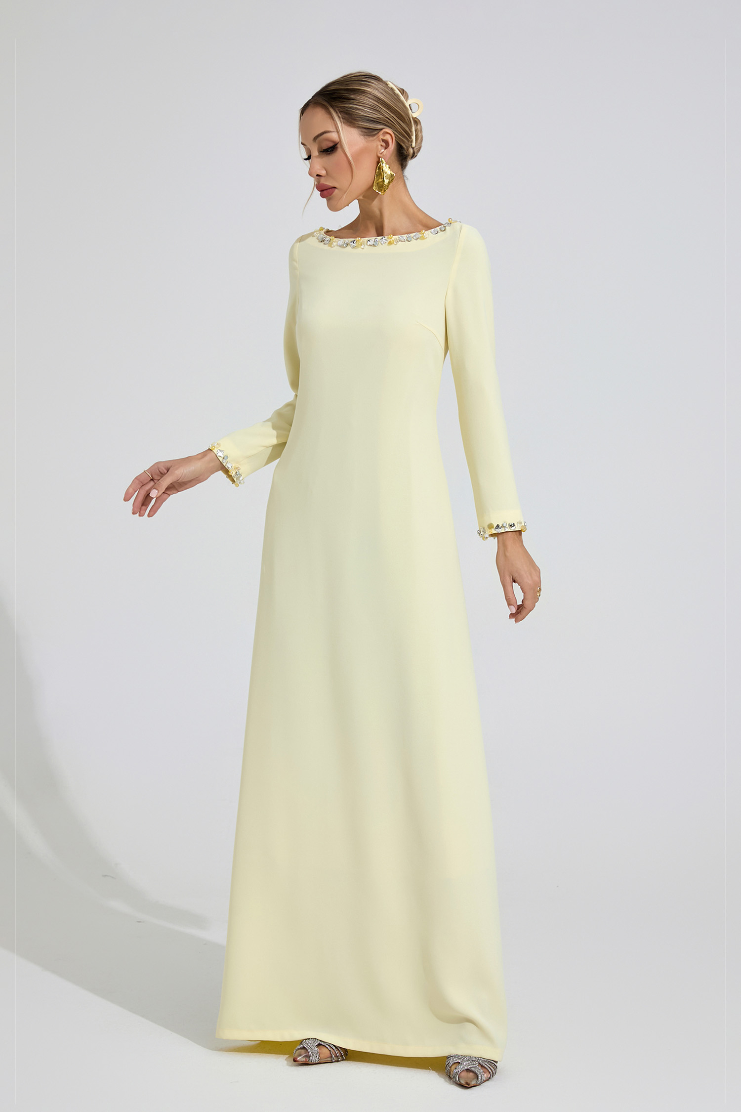 Spring Yellow Relaxed Maxi Dress