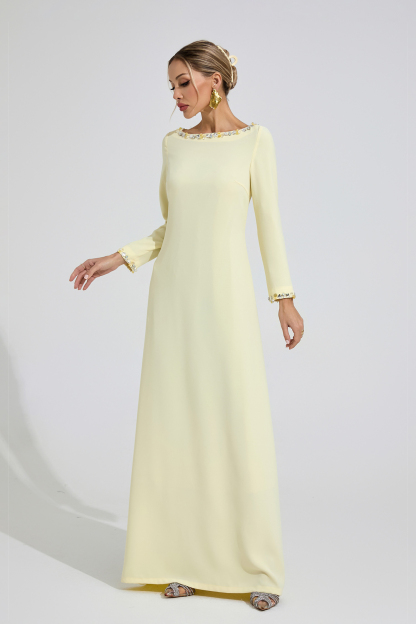 Spring Yellow Relaxed Maxi Dress