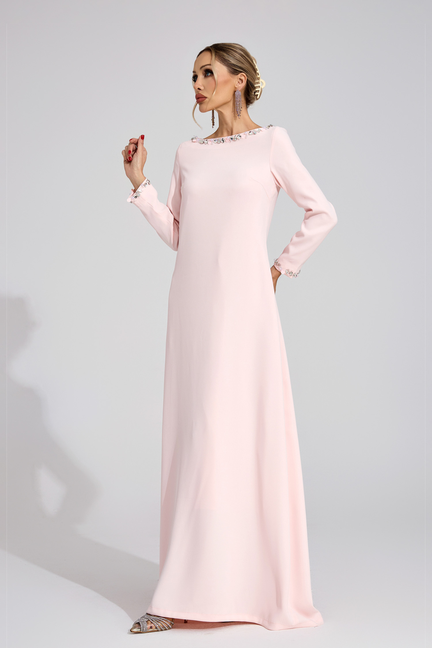 Spring Pink Relaxed Maxi Dress