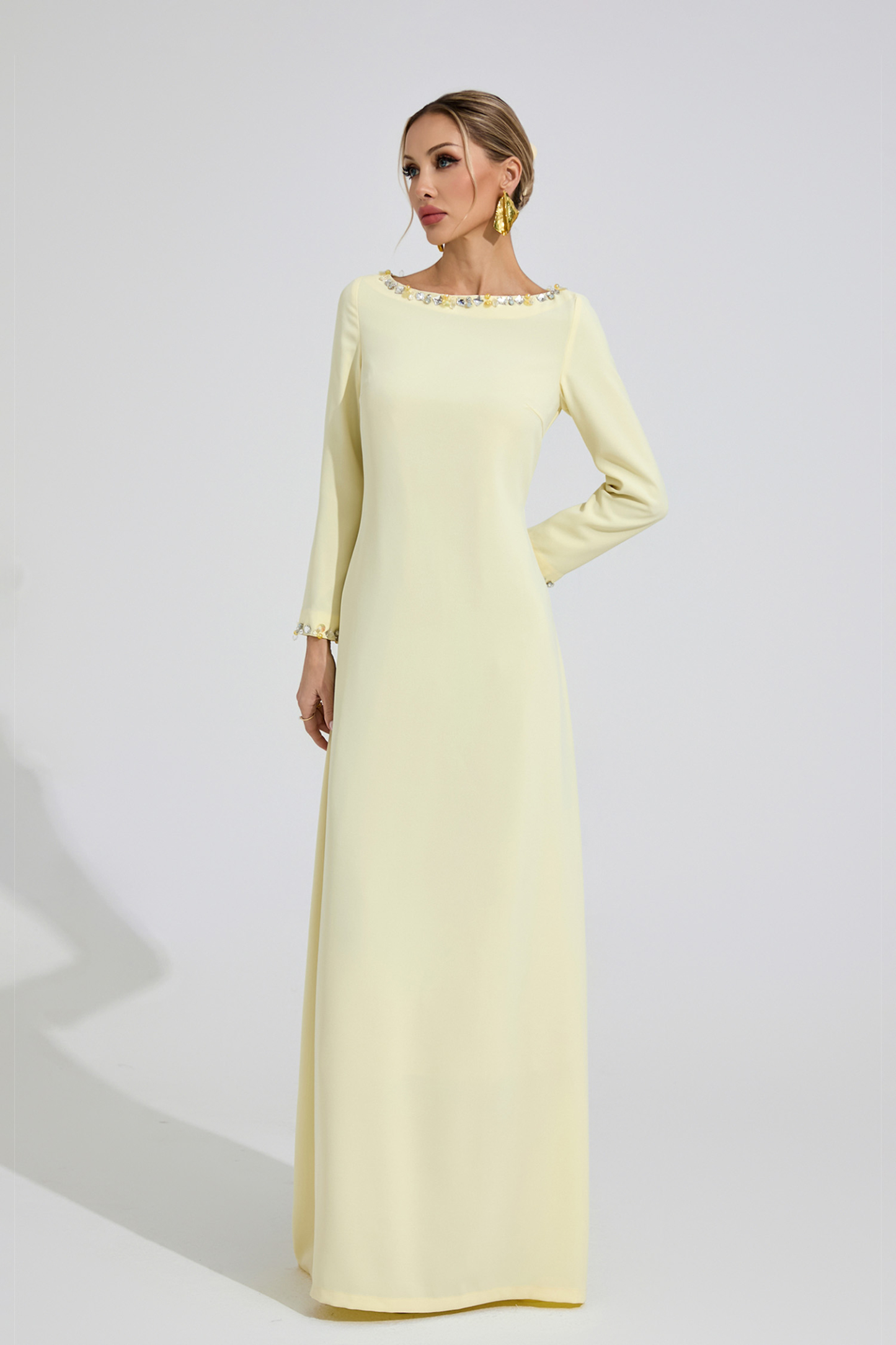 Spring Yellow Relaxed Maxi Dress