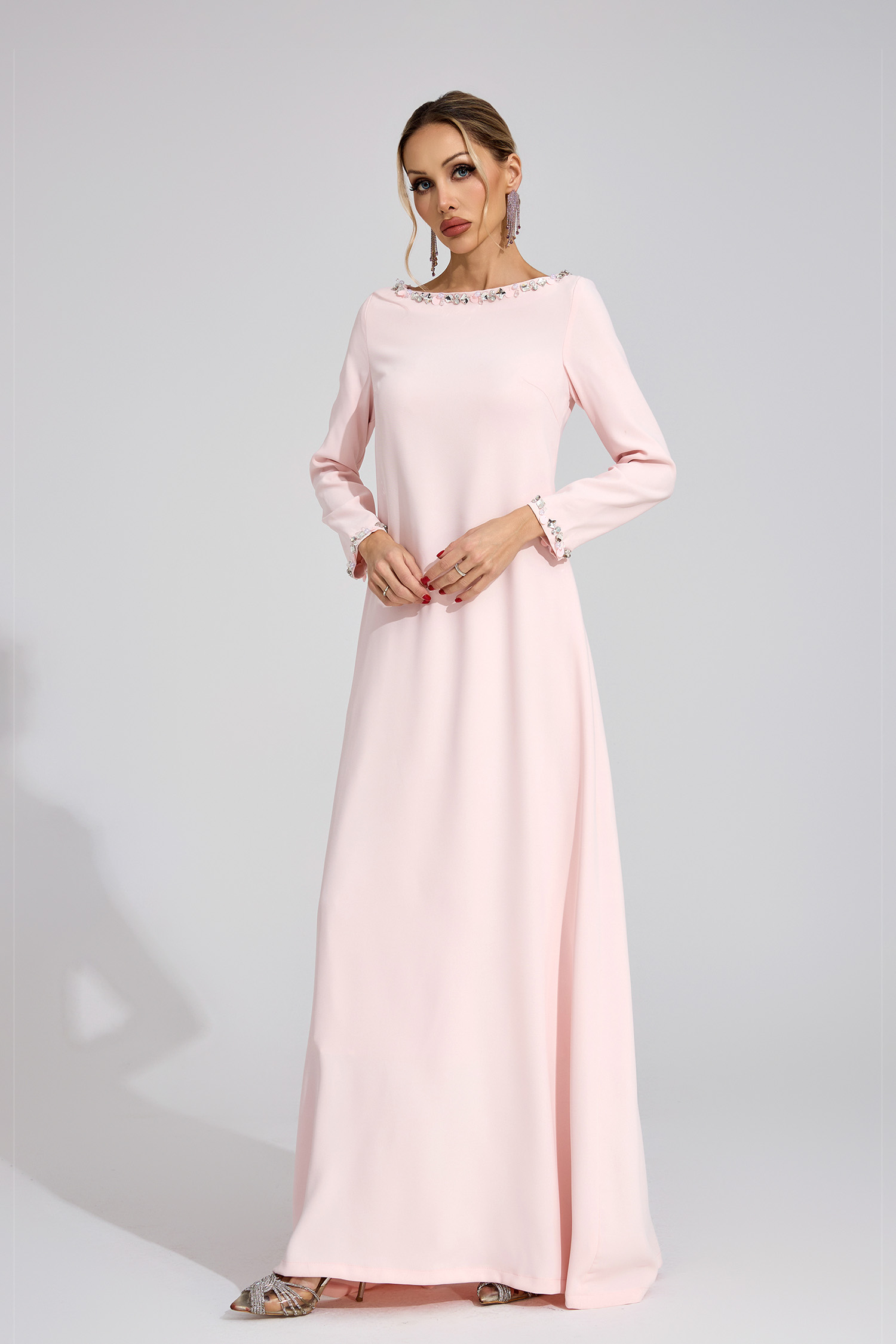 Spring Pink Relaxed Maxi Dress