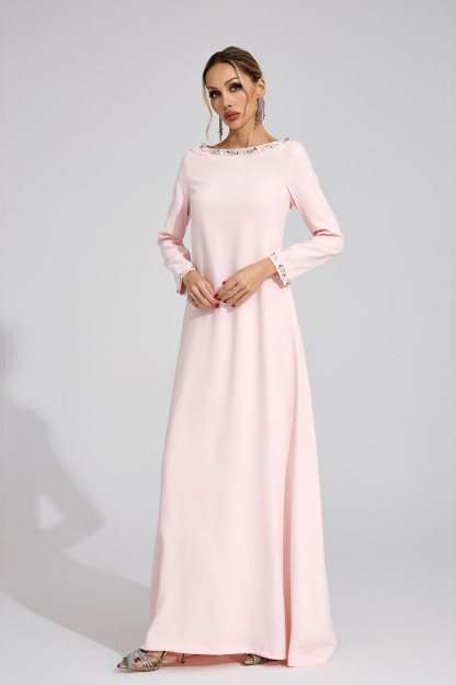 Spring Pink Relaxed Maxi Dress