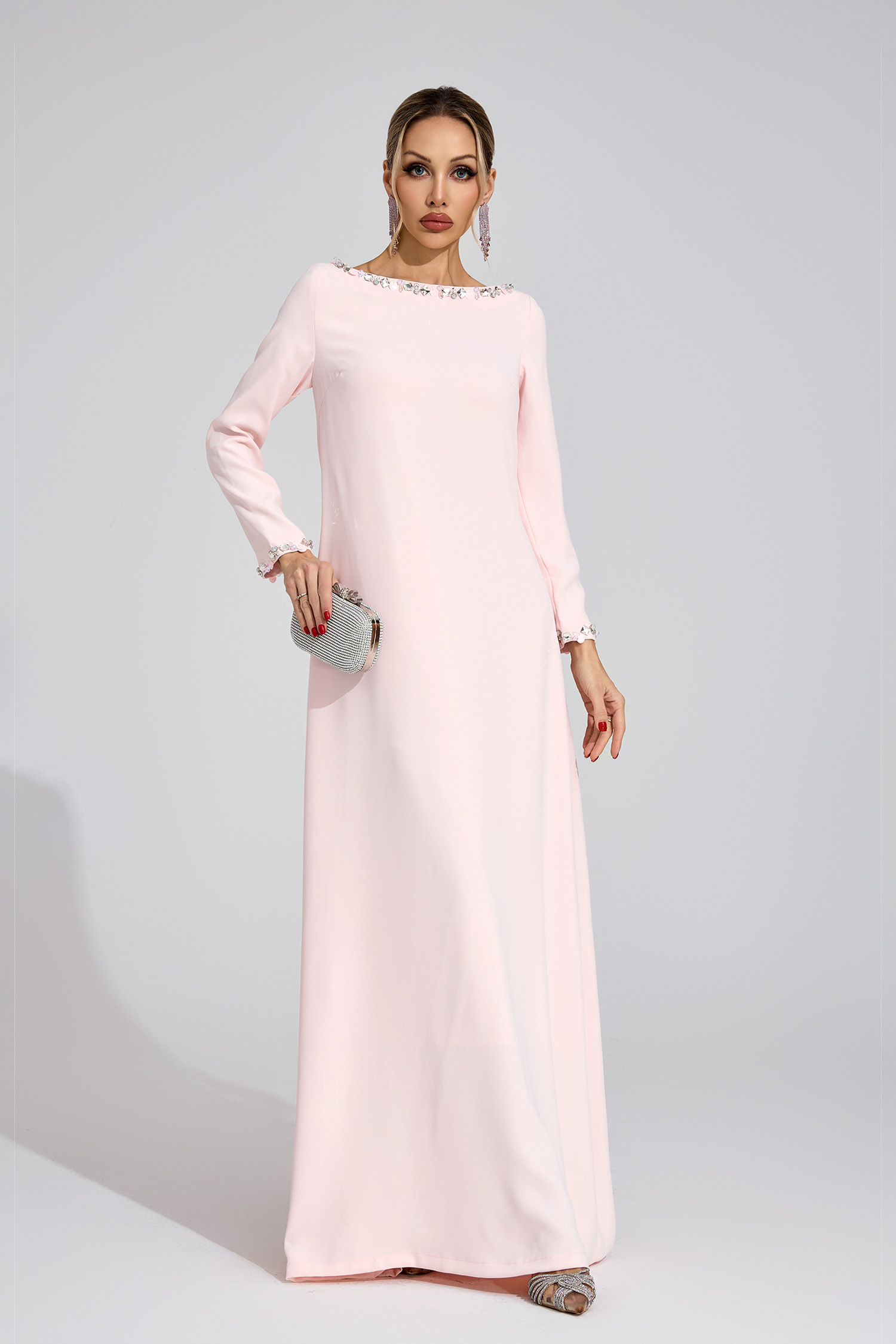 Spring Pink Relaxed Maxi Dress