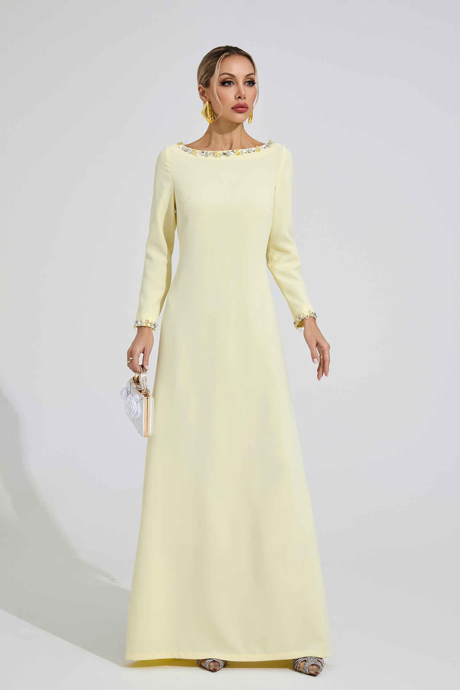 Spring Yellow Relaxed Maxi Dress