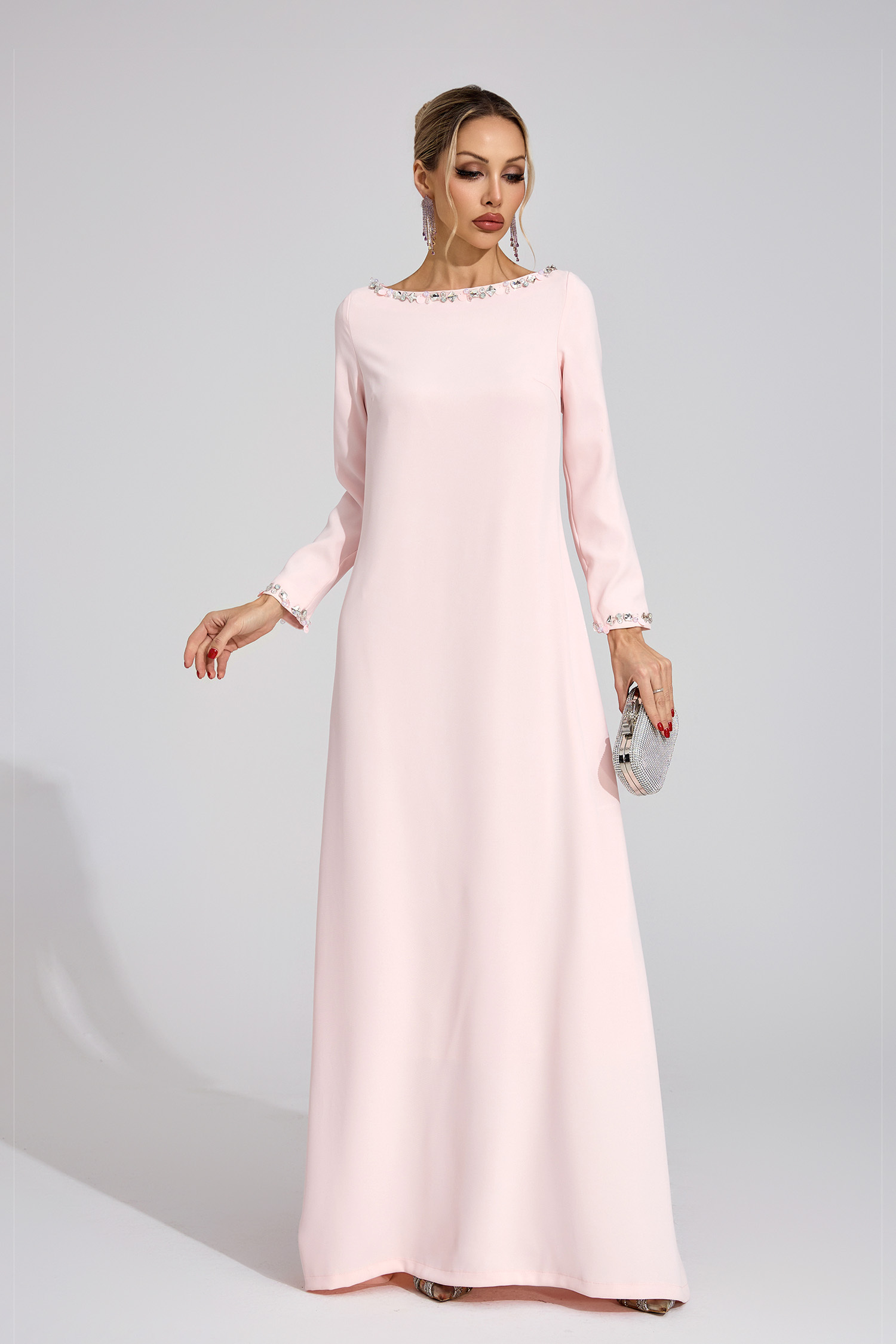 Spring Pink Relaxed Maxi Dress