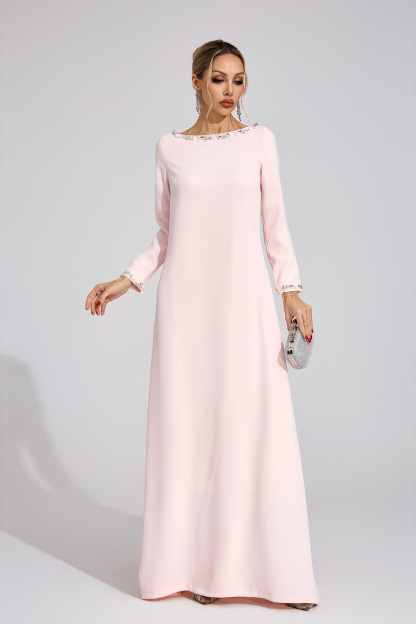 Spring Pink Relaxed Maxi Dress