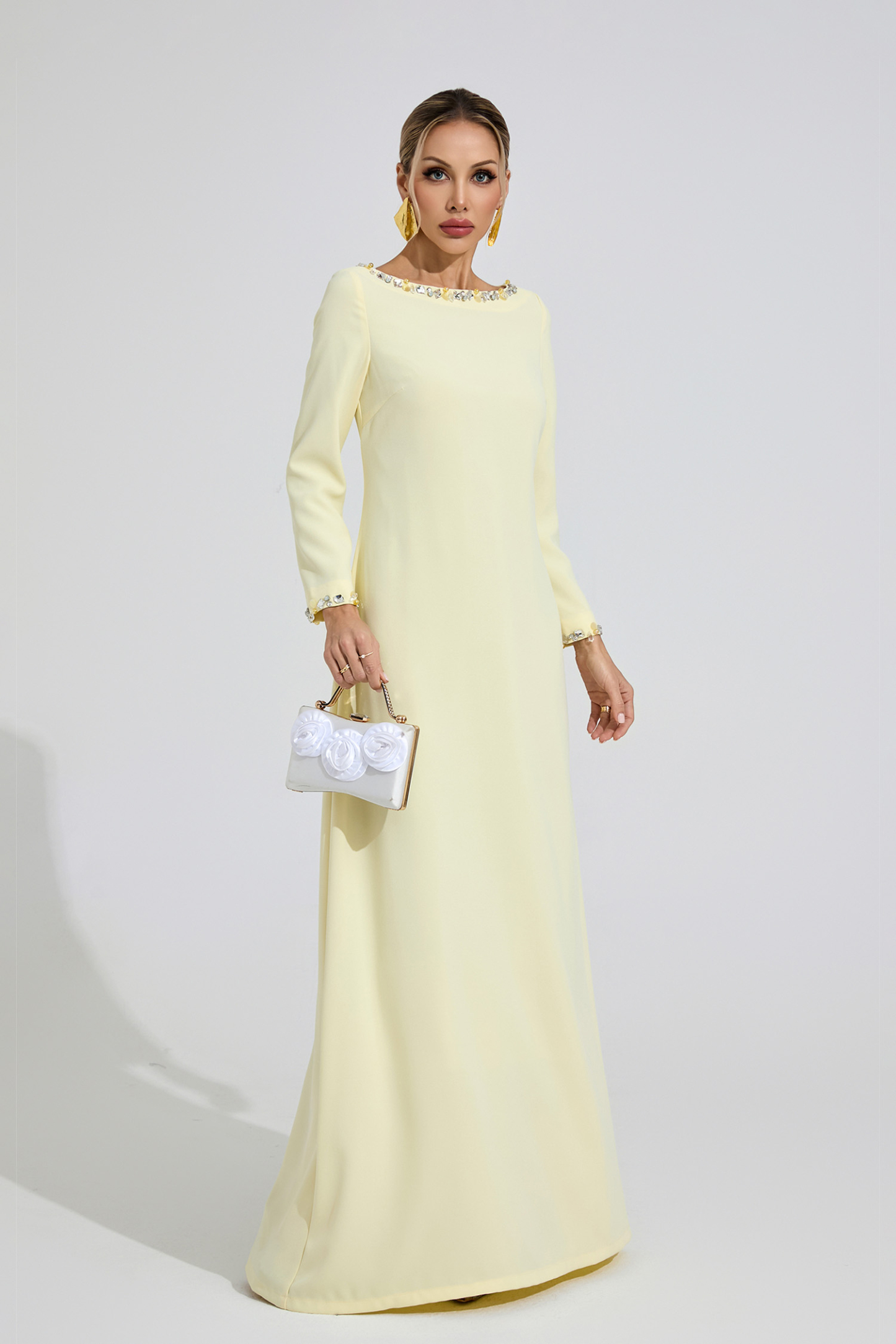 Spring Yellow Relaxed Maxi Dress