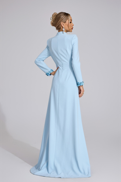 Dale Light Blue Mermaid Maxi Dress